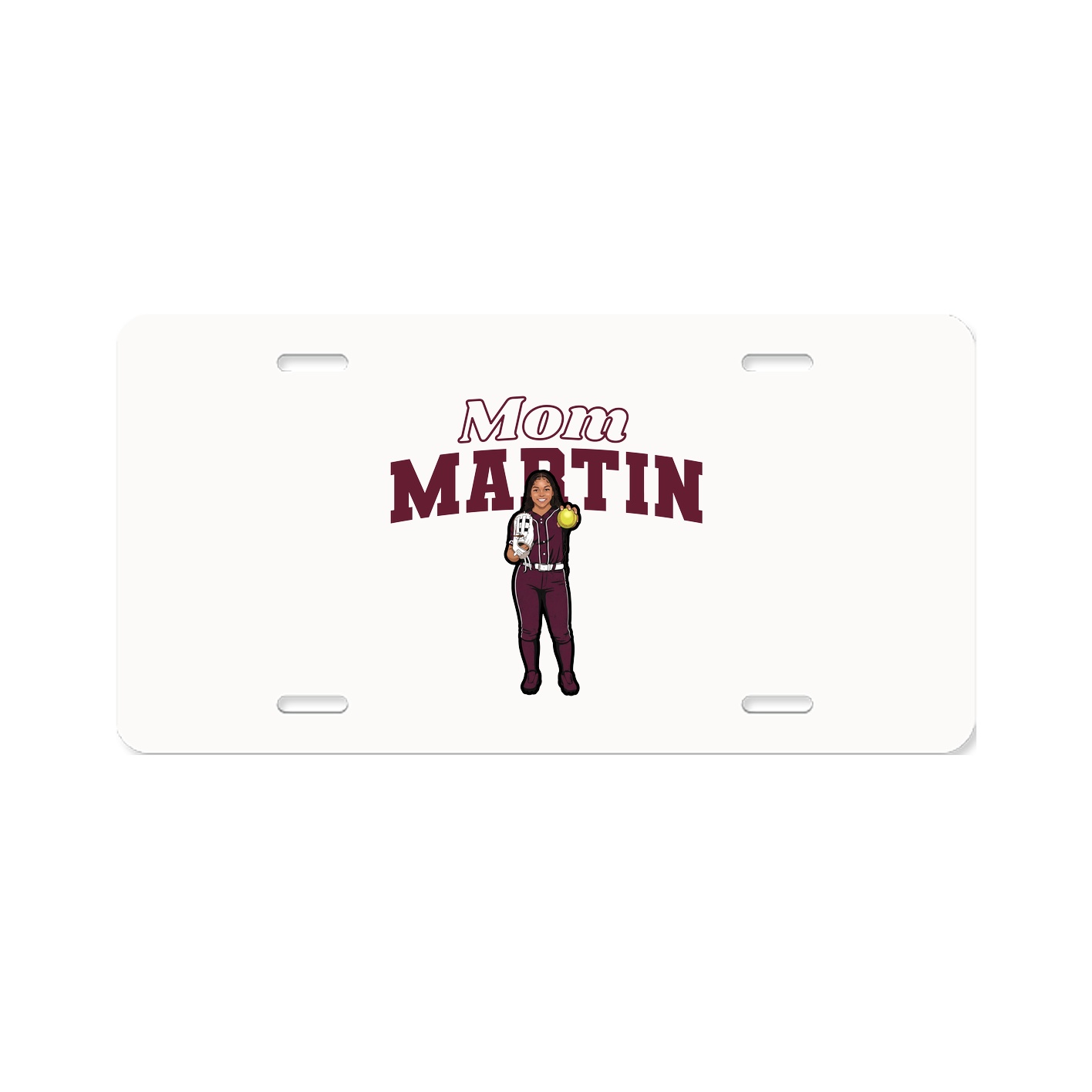 License Plate — Mothers Day Block in Classic