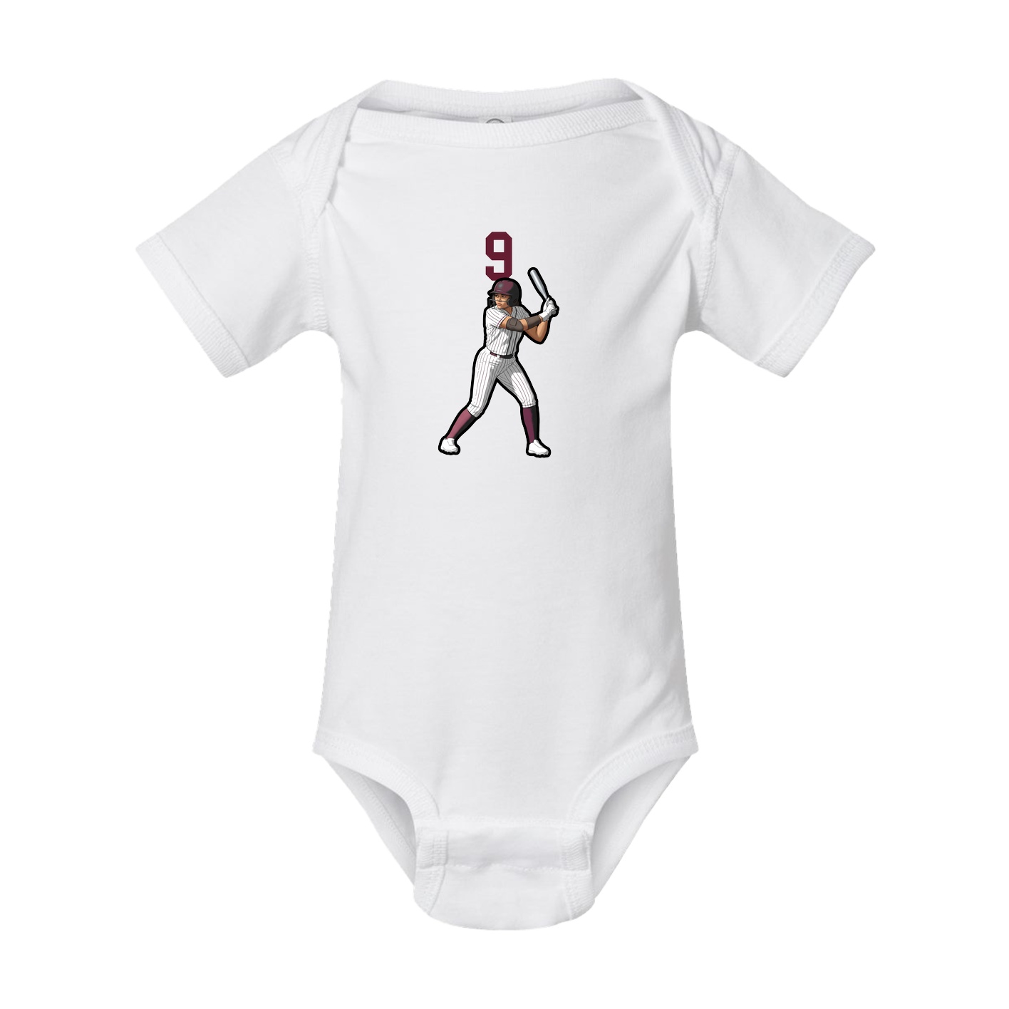 Baby Onesie — Number Top in White