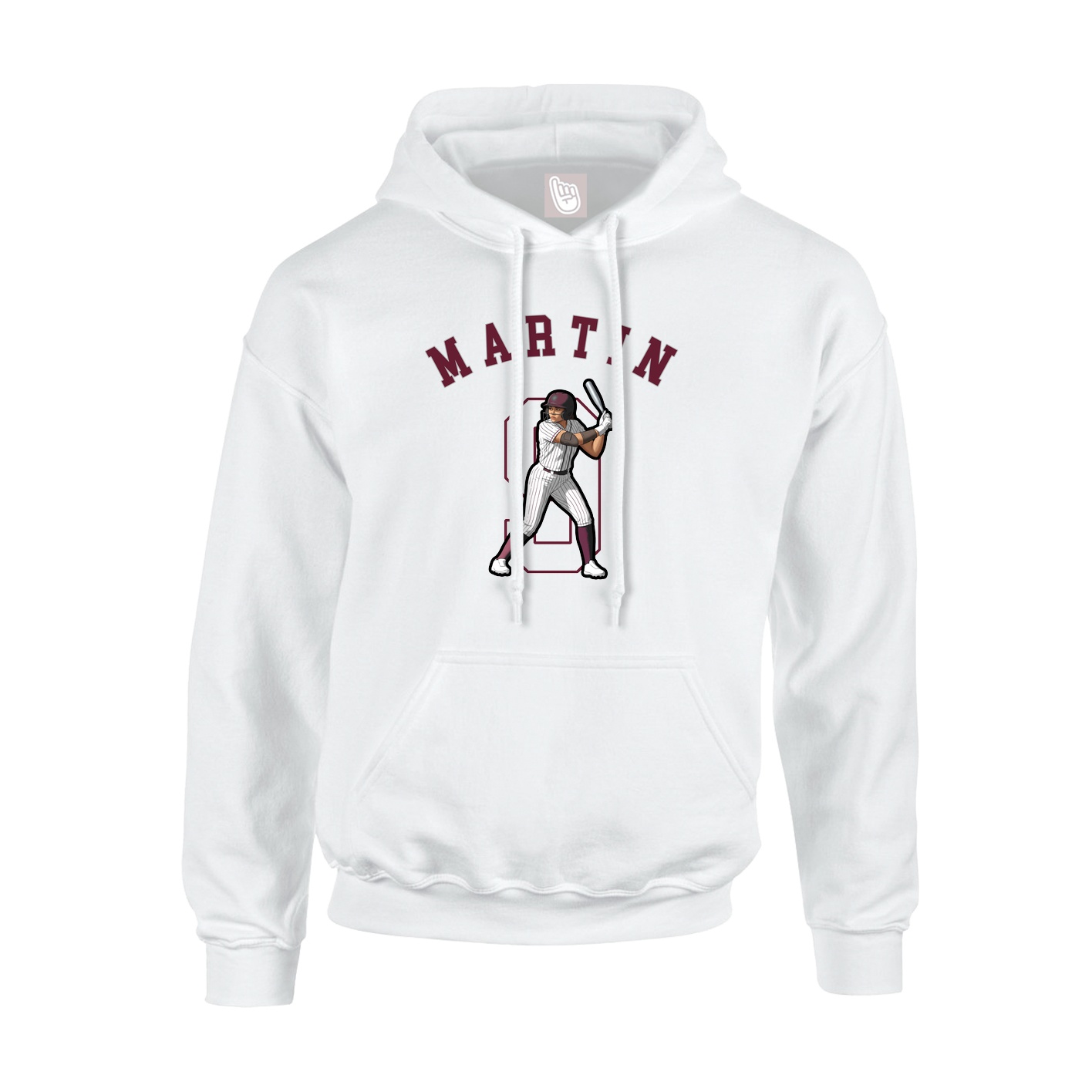 Youth Hoodie — Shirsey Arch in White