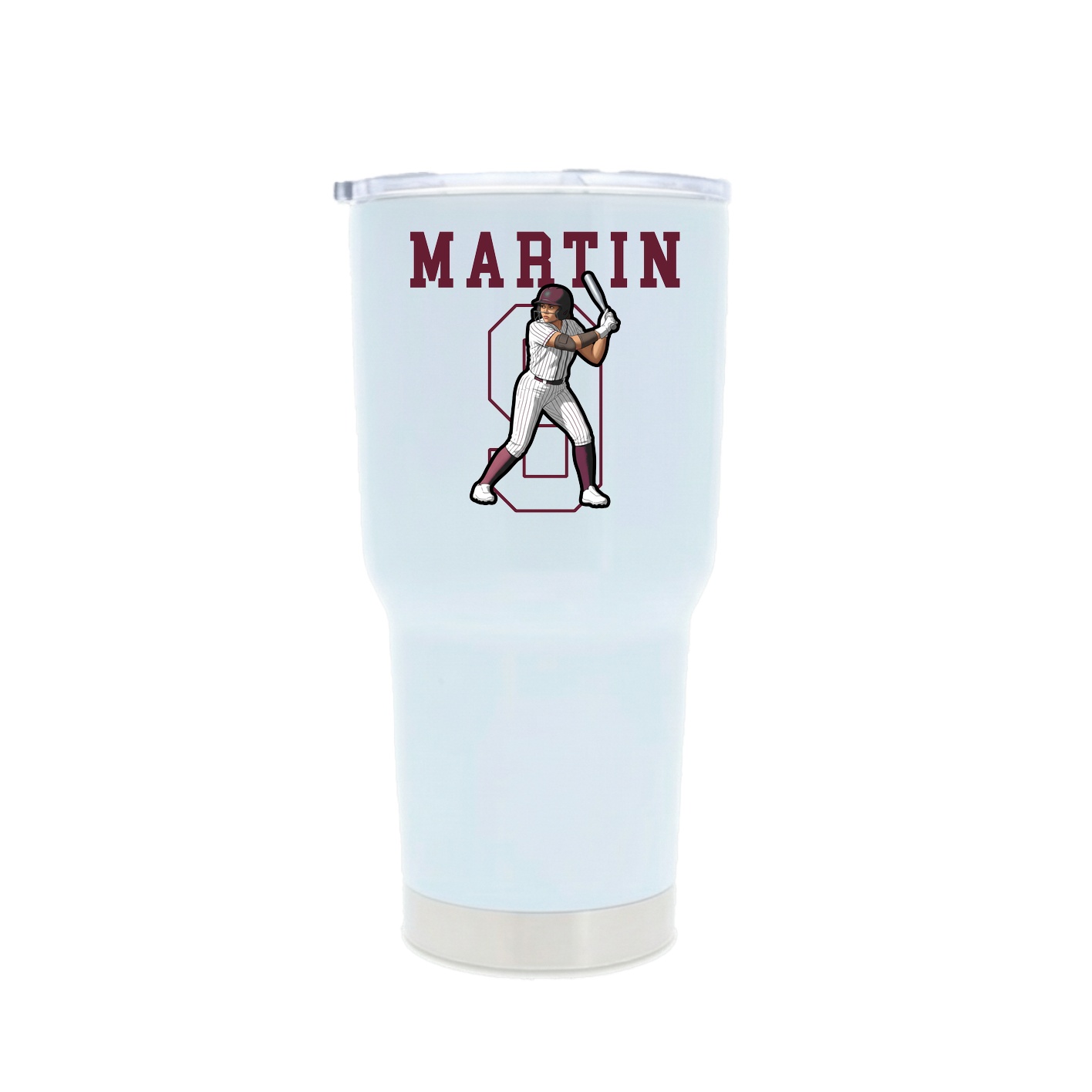 30oz Stainless Steel Tumbler — Shirsey in White