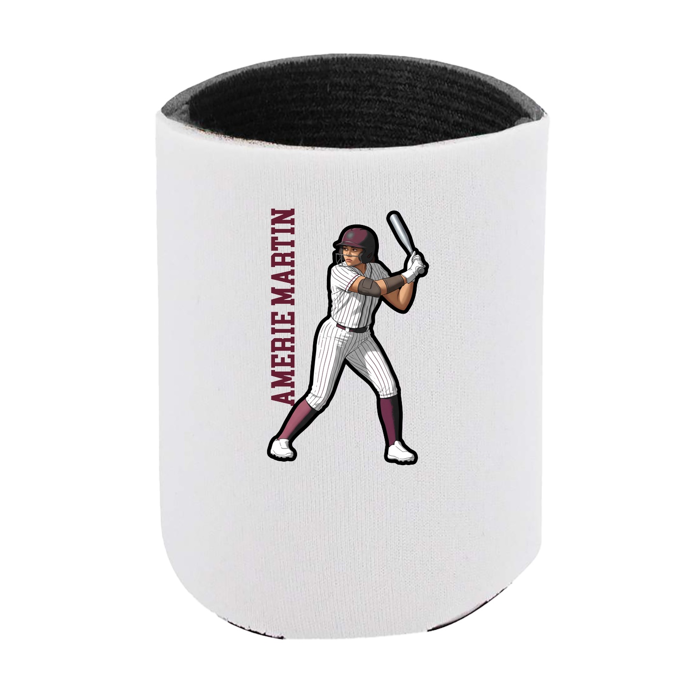Can Holder — Name Vertical in White