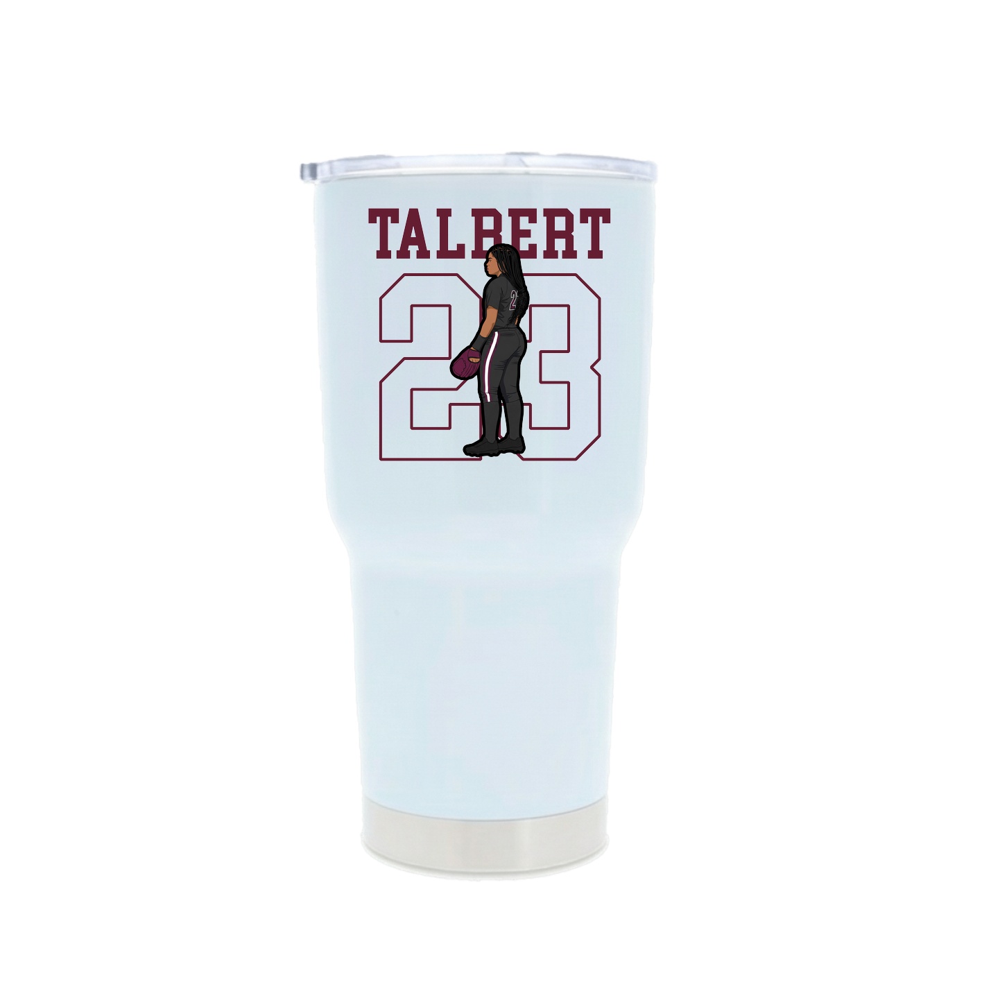 30oz Stainless Steel Tumbler — Shirsey in White