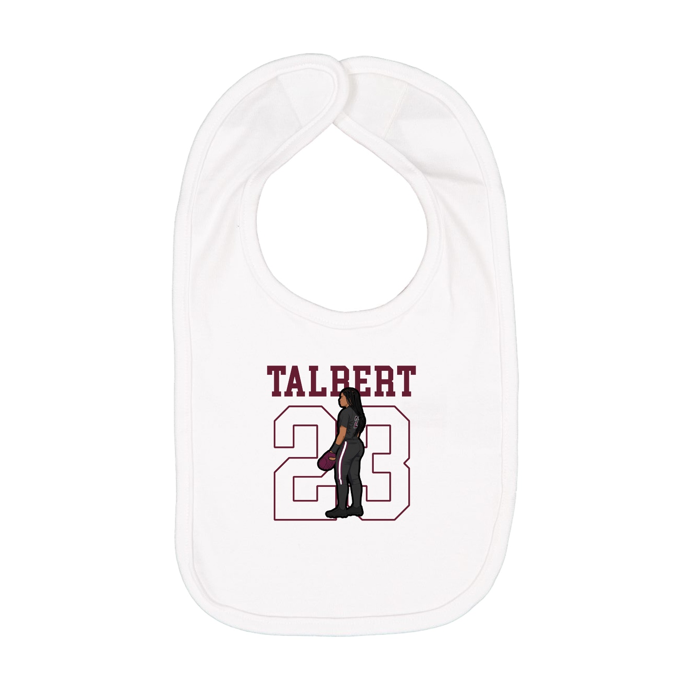 Infant Bib — Shirsey in White
