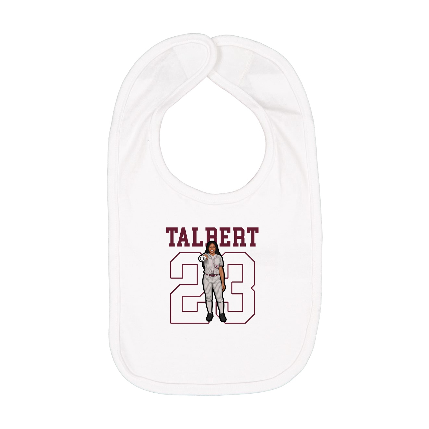 Infant Bib — Shirsey in White