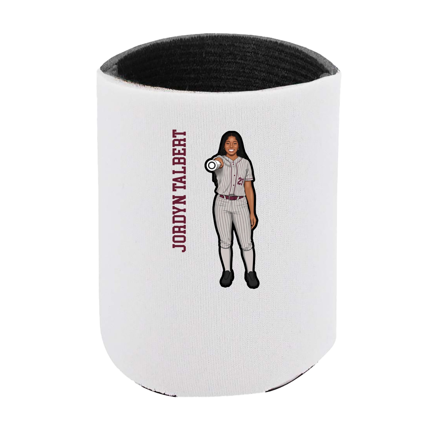 Can Holder — Name Vertical in White