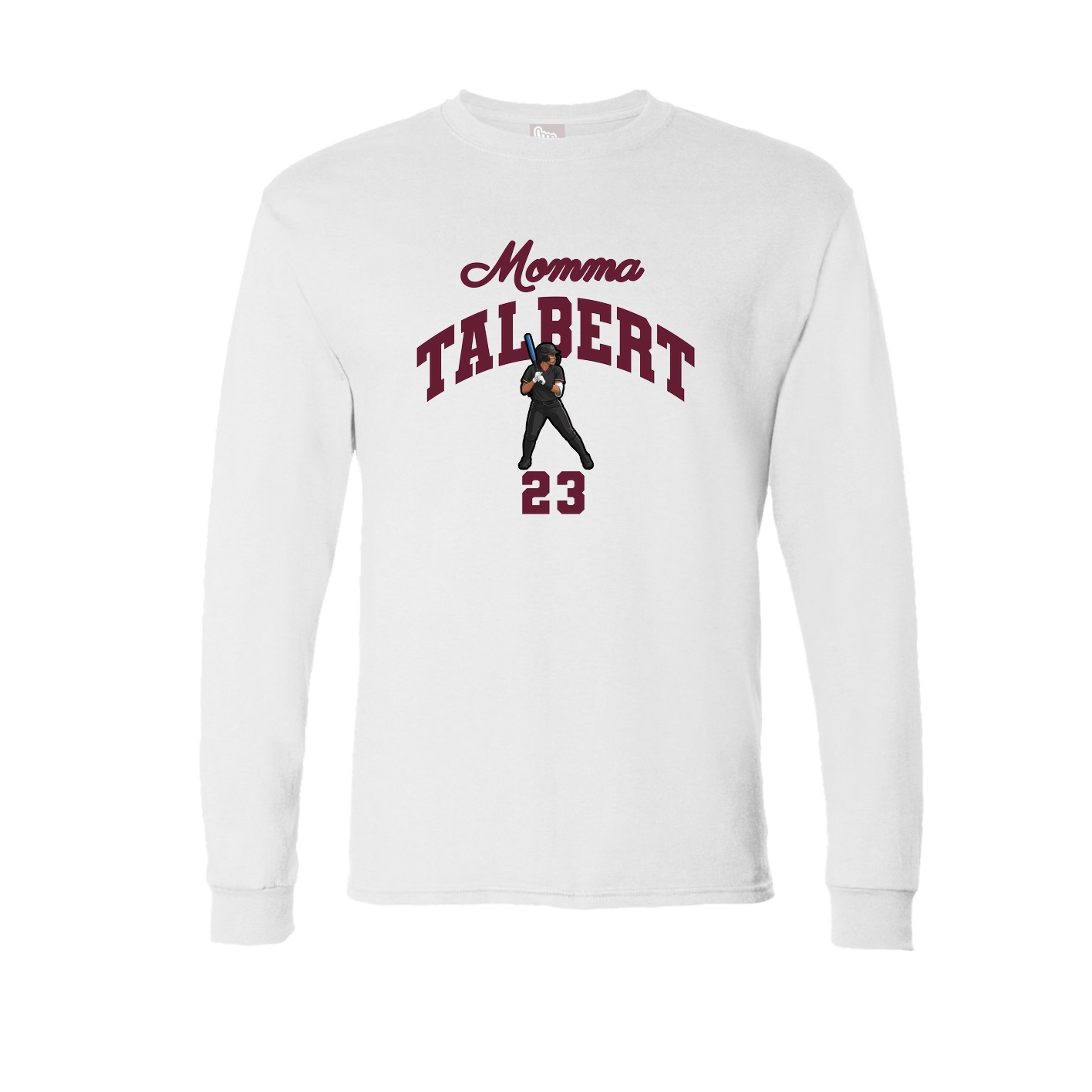 Long Sleeve Tee — Mothers Day Arch in White
