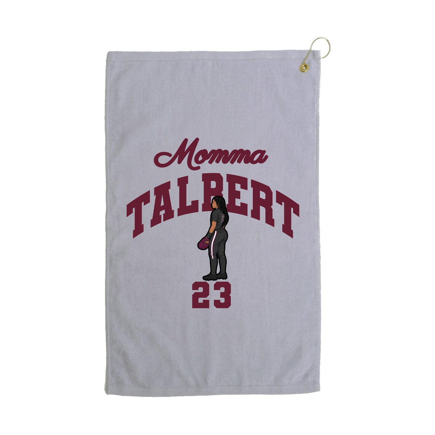 Golf Towel — Mothers Day Arch in Grey