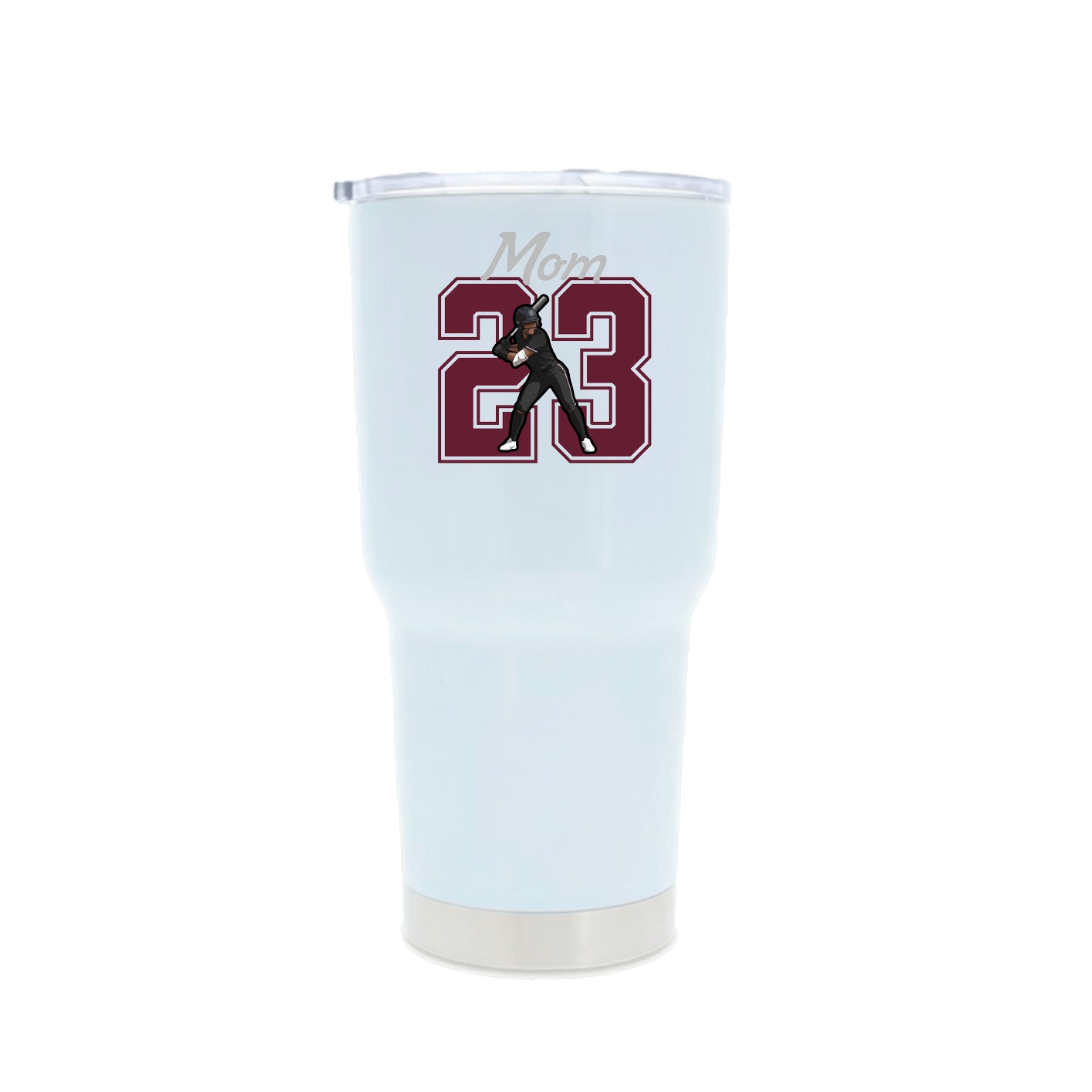 30oz Stainless Steel Tumbler — Mothers Day Shirsey in White