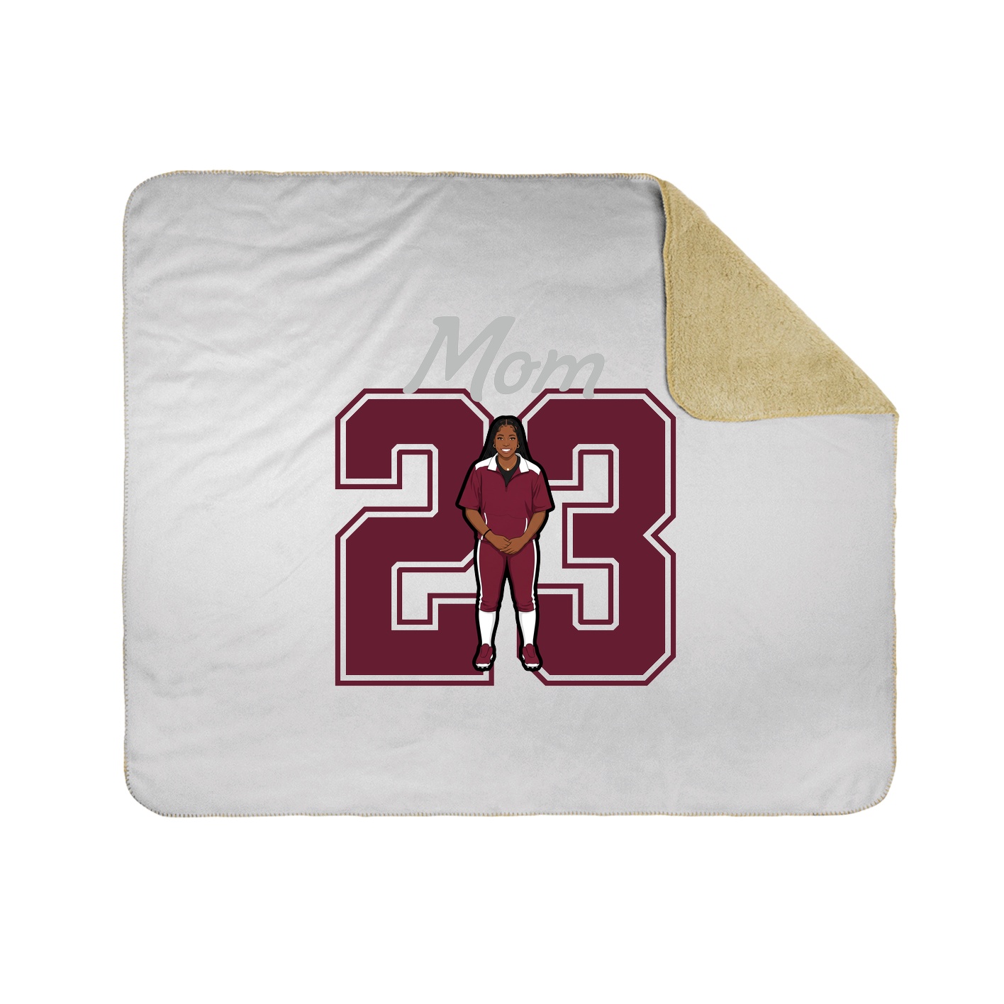 Throw Blanket — Mothers Day Shirsey in White