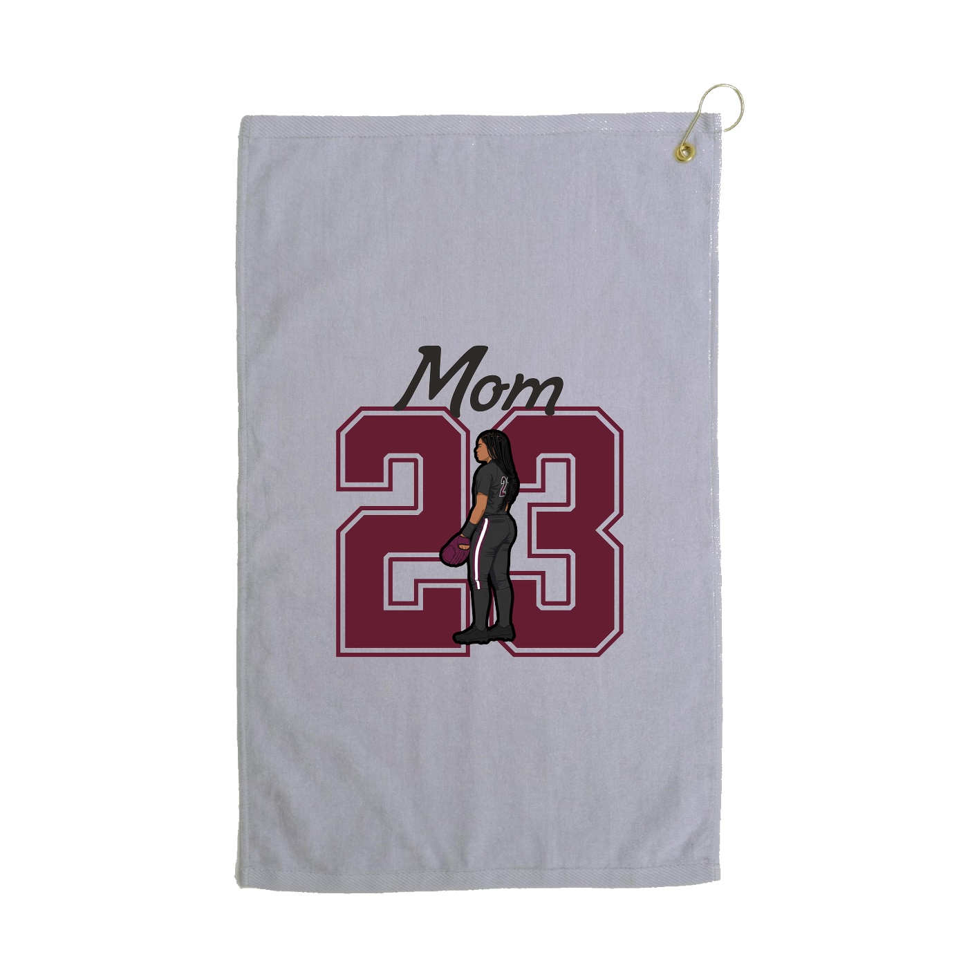 Golf Towel — Mothers Day Shirsey in Grey