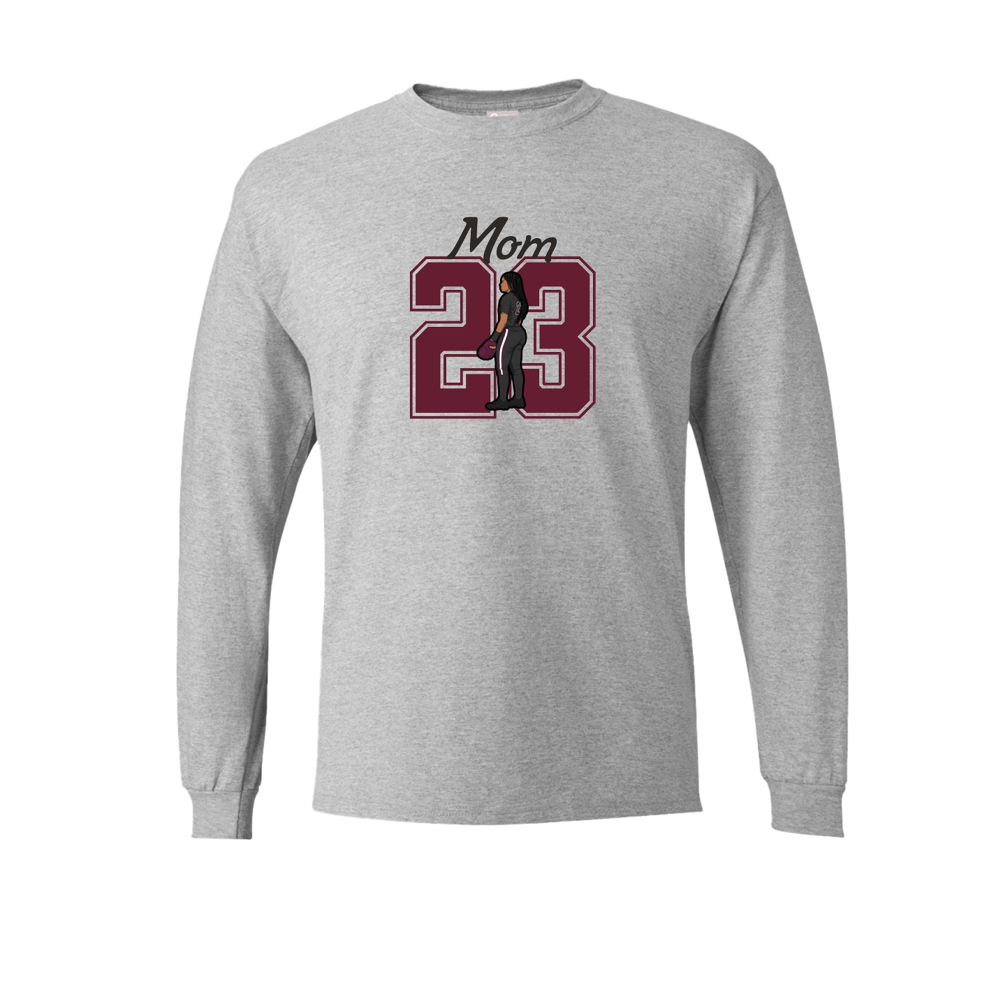 Long Sleeve Tee — Mothers Day Shirsey in Grey