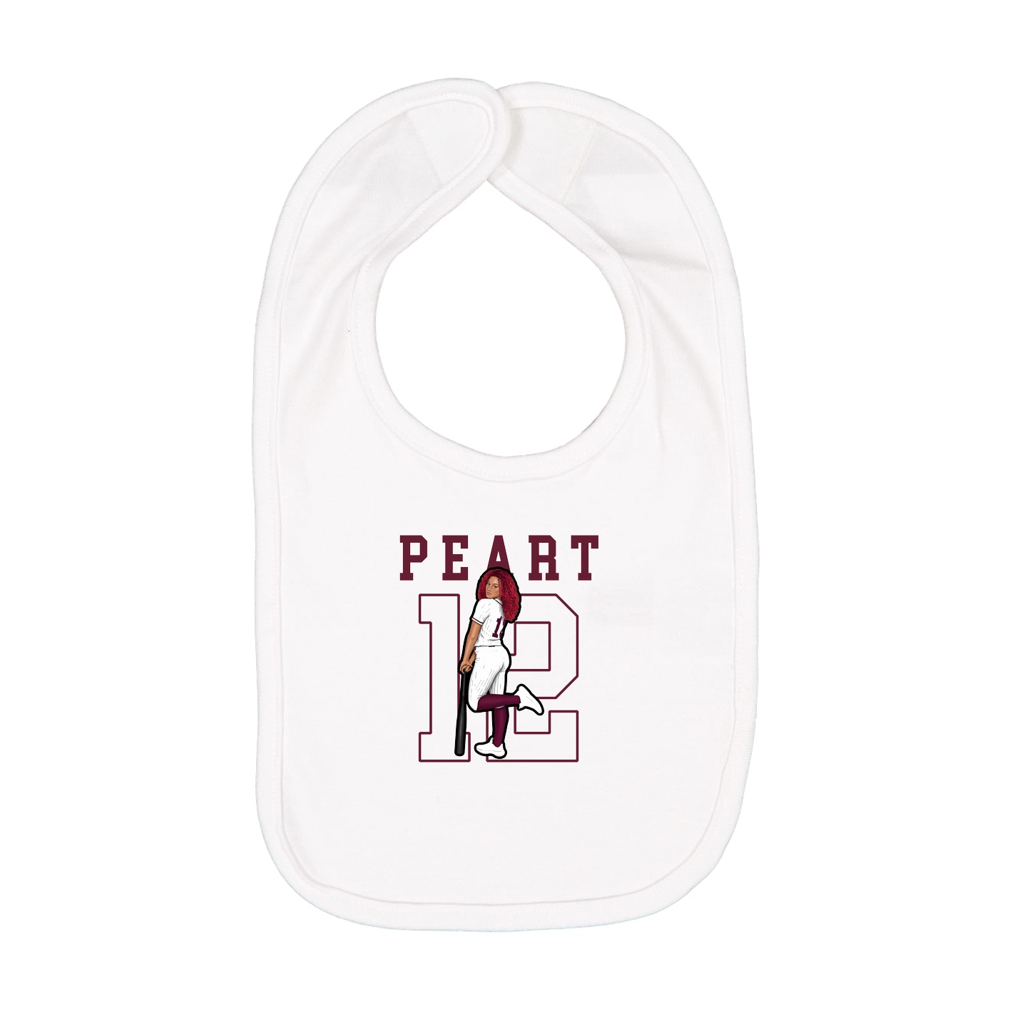 Infant Bib — Shirsey in White