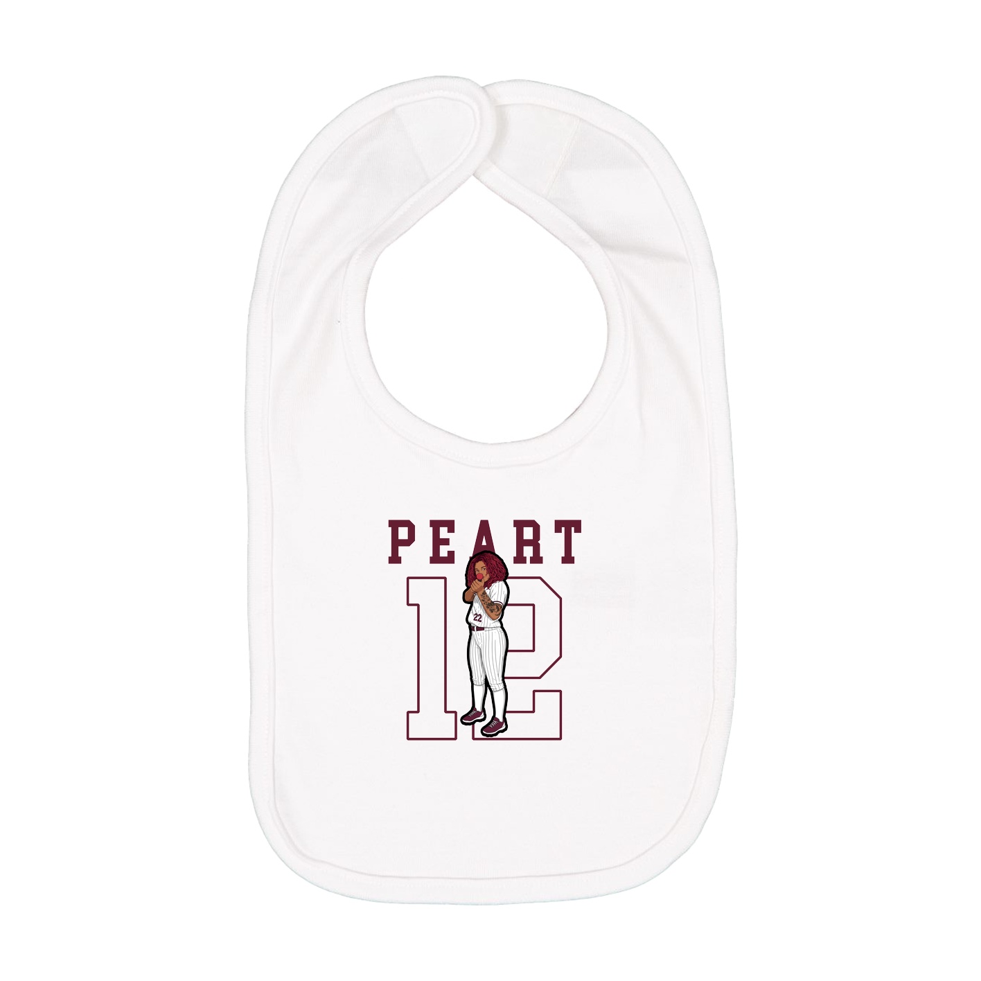 Infant Bib — Shirsey in White