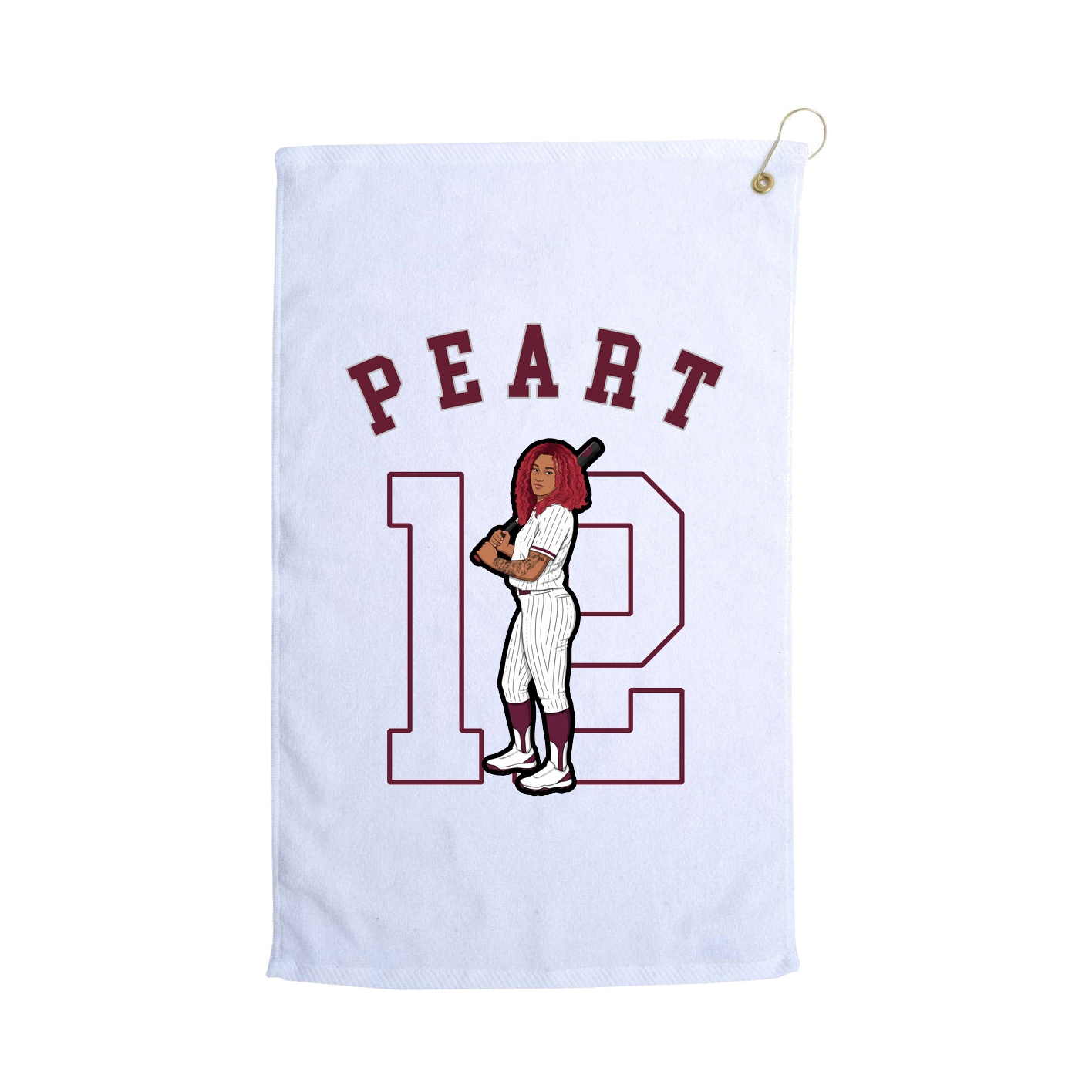 Golf Towel — Shirsey Arch in White
