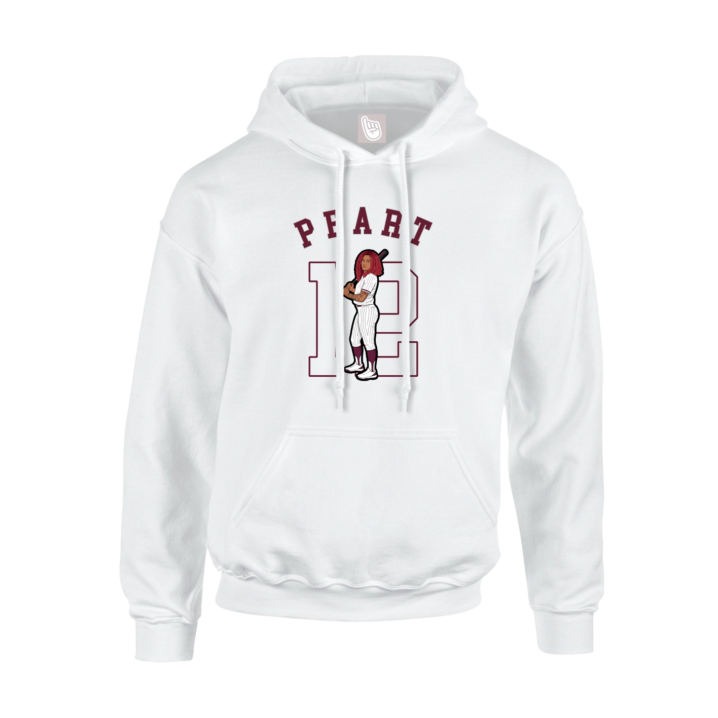 Hoodie — Shirsey Arch in White
