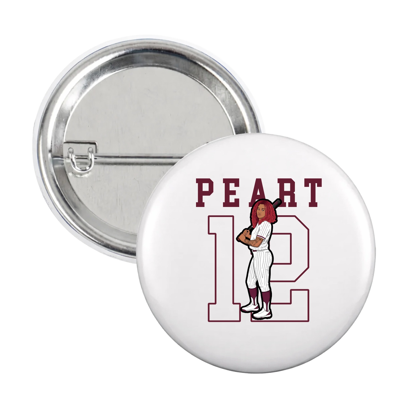 Game Day Button — Shirsey in White