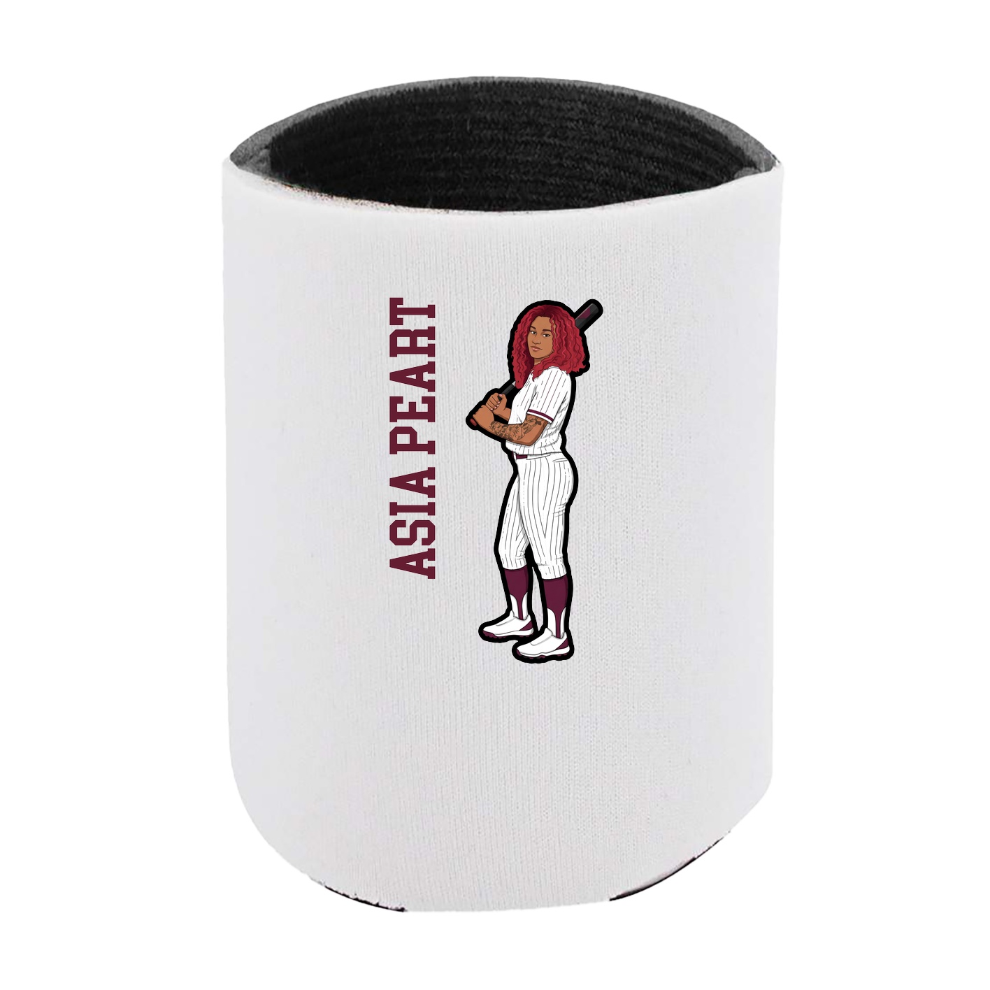 Can Holder — Name Vertical in White