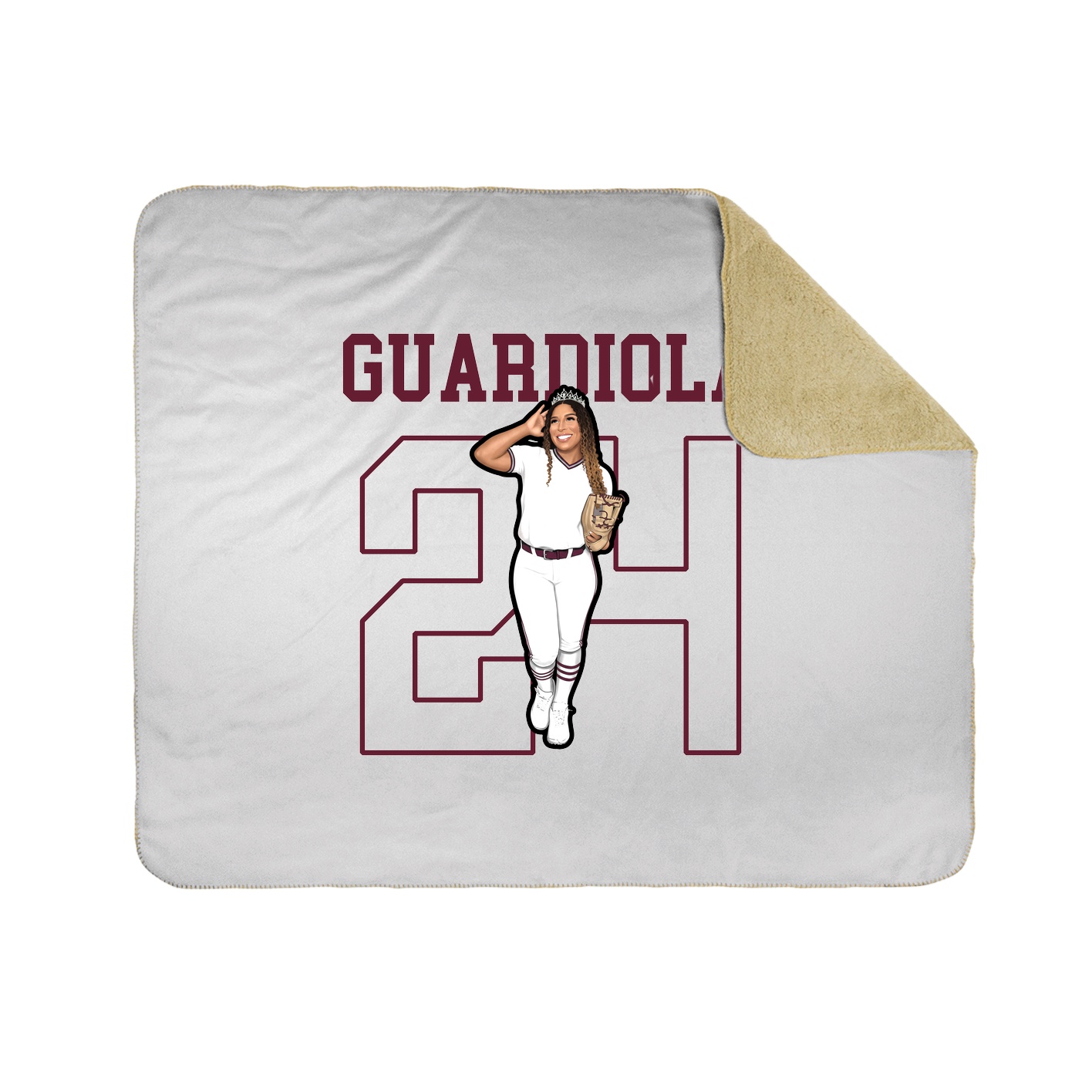 Throw Blanket — Shirsey in White