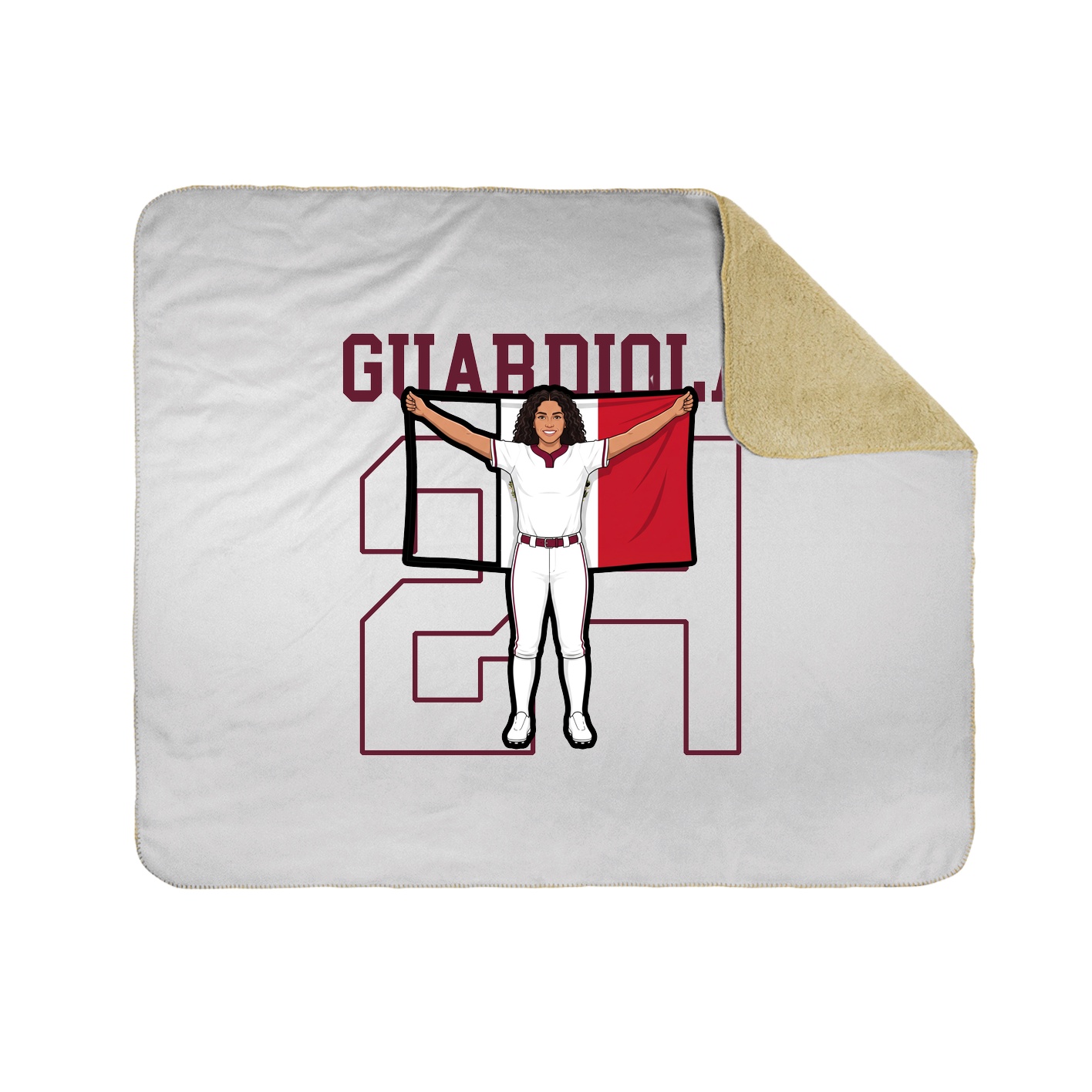 Throw Blanket — Shirsey in White