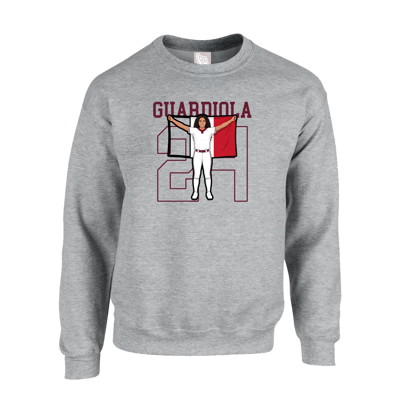 Fleece Crew — Shirsey in Grey