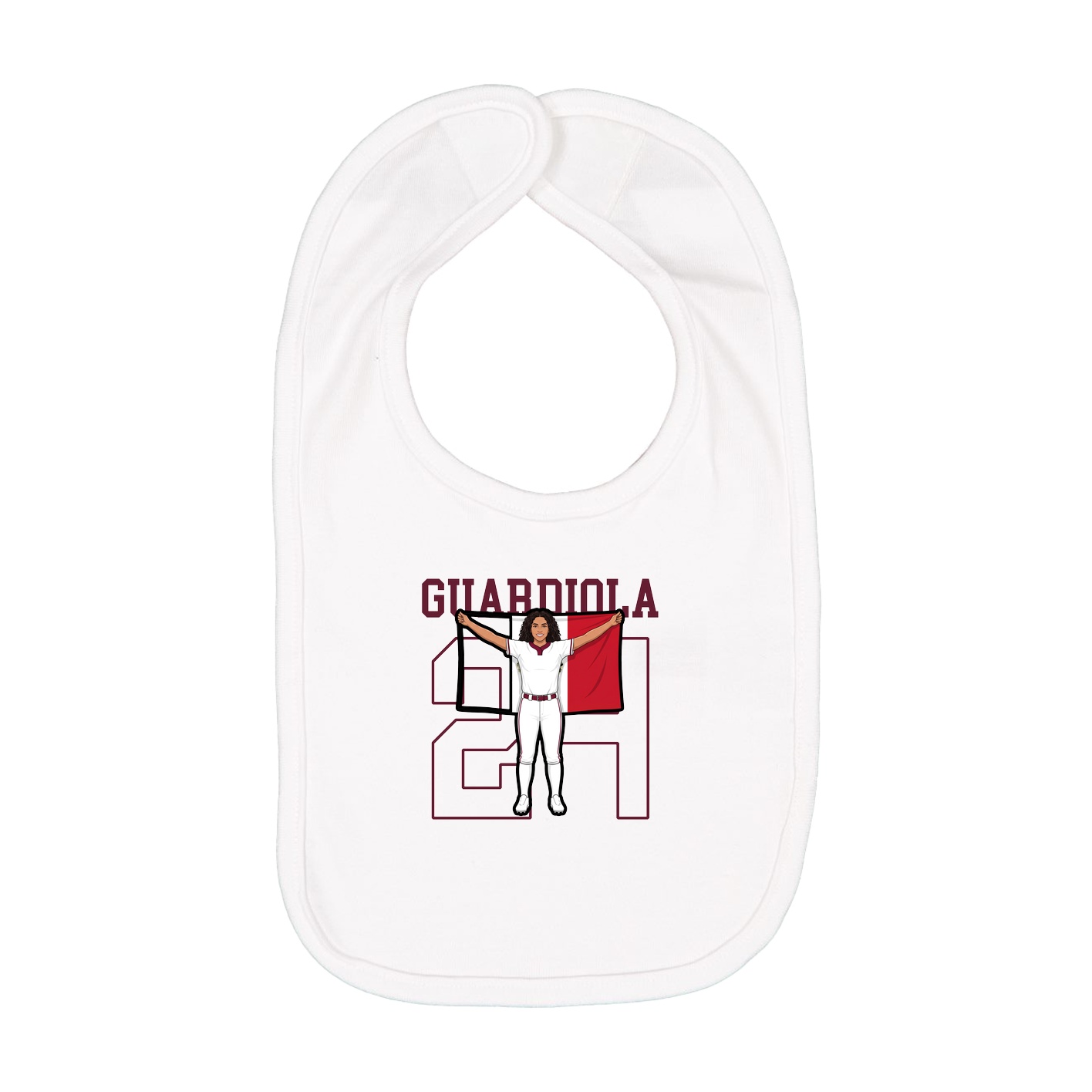Infant Bib — Shirsey in White