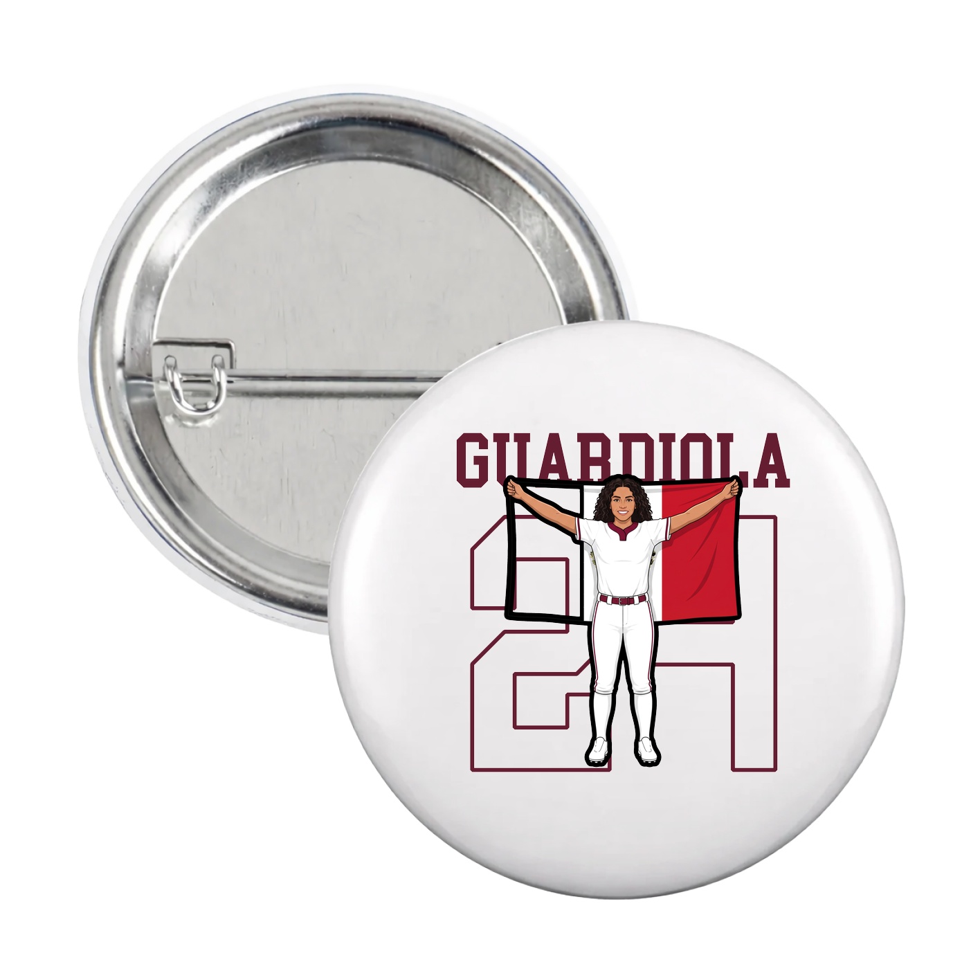 Game Day Button — Shirsey in White