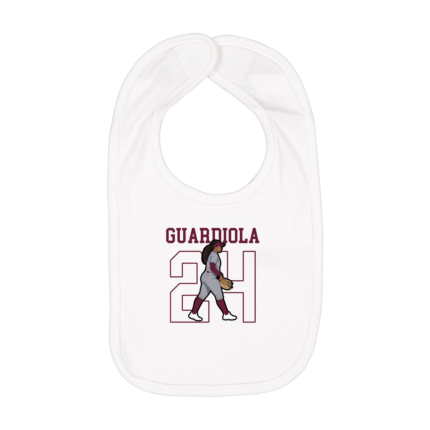 Infant Bib — Shirsey in White