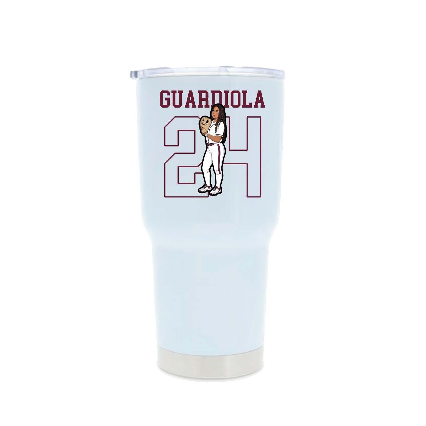 30oz Stainless Steel Tumbler — Shirsey in White