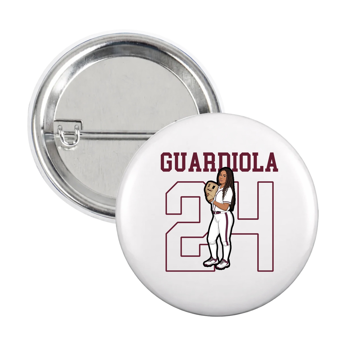Game Day Button — Shirsey in White