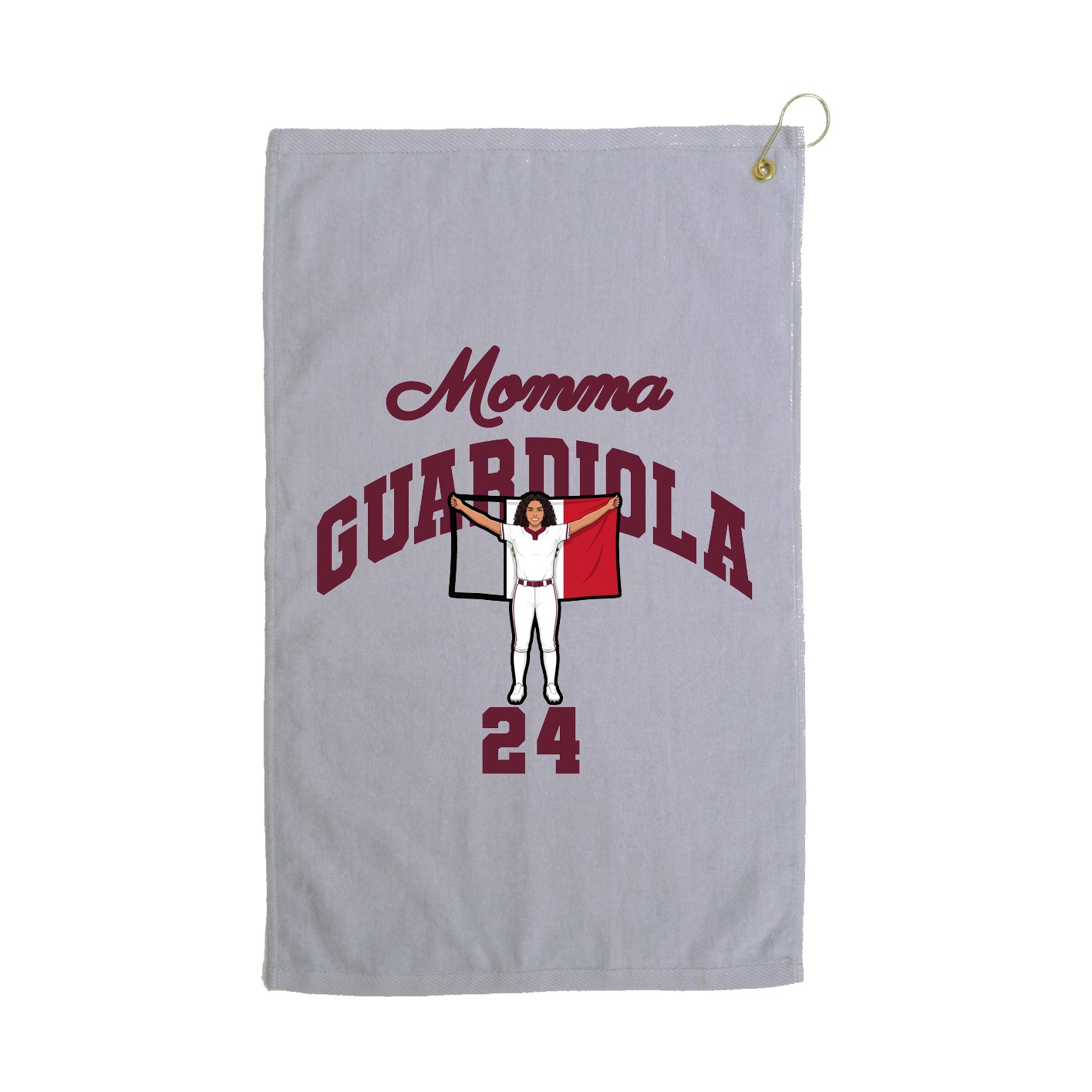 Golf Towel — Mothers Day Arch in Grey