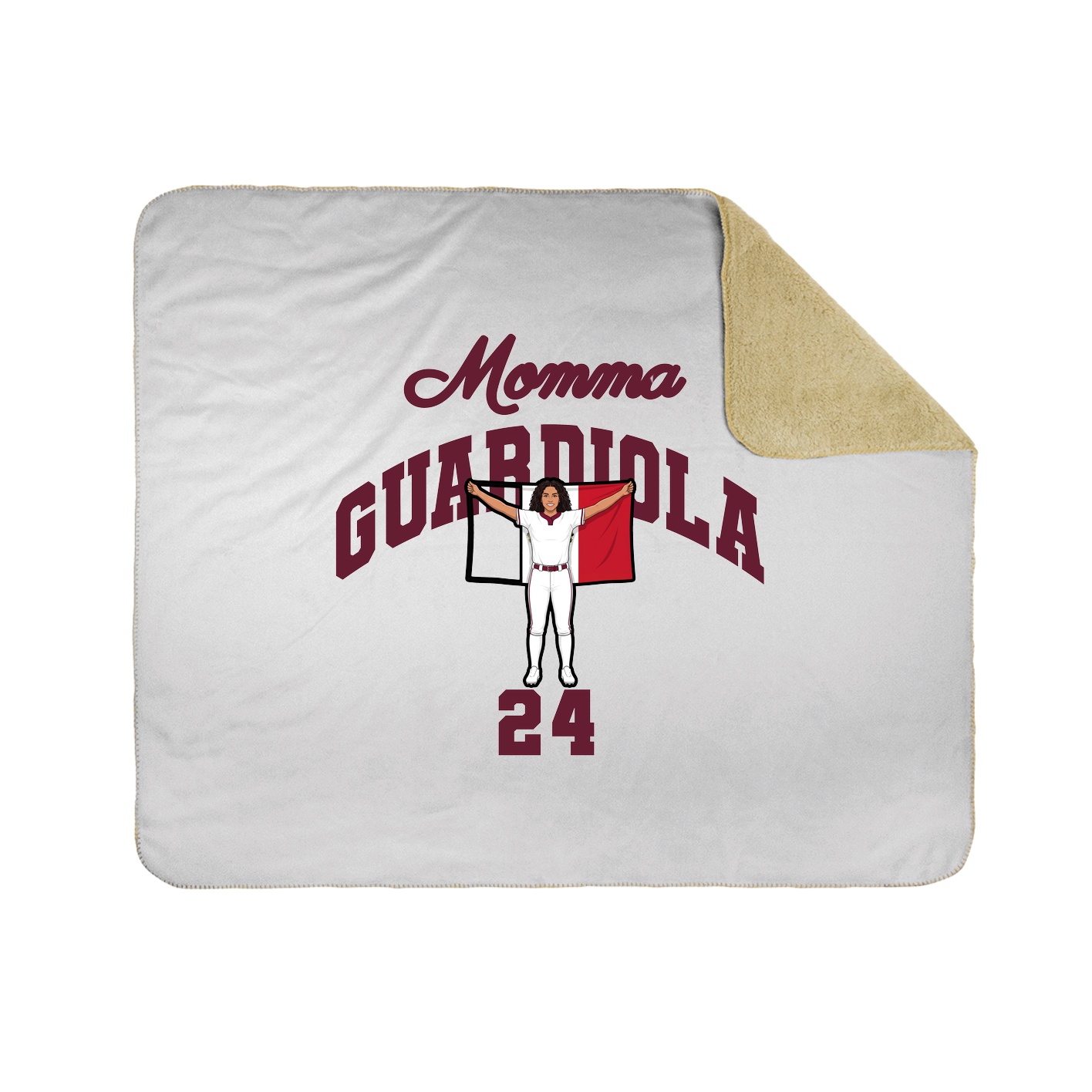 Throw Blanket — Mothers Day Arch in White