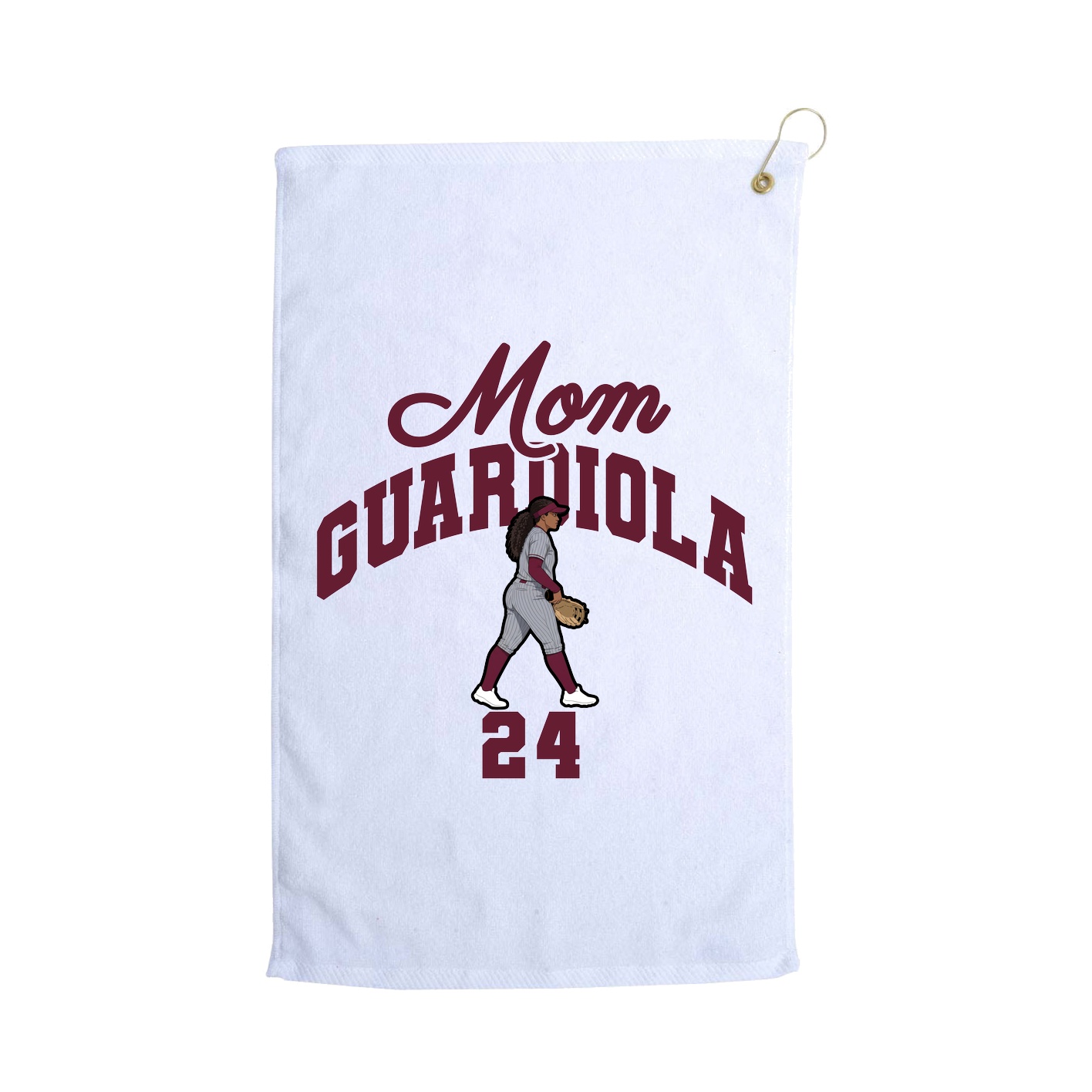 Golf Towel — Mothers Day Arch in White