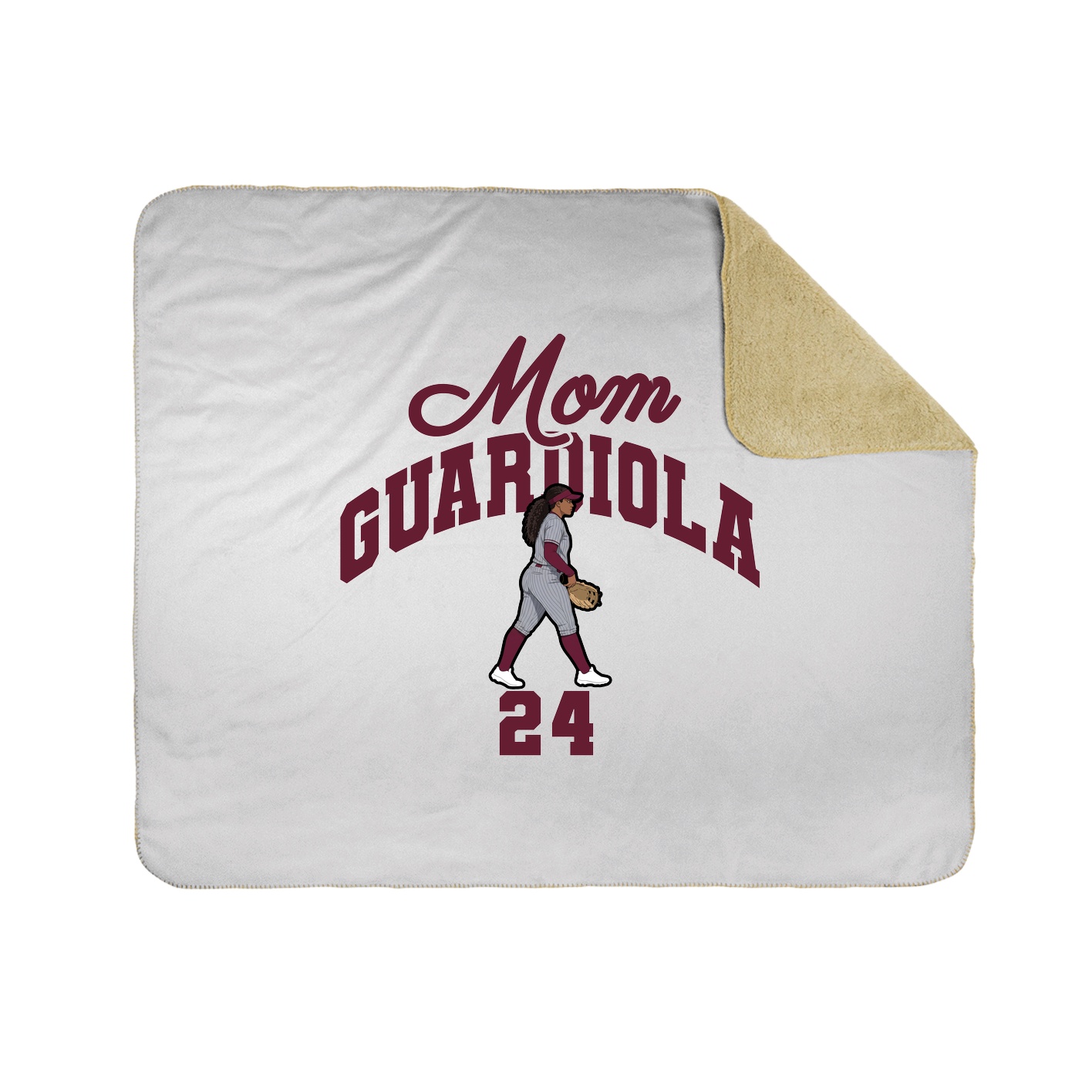Throw Blanket — Mothers Day Arch in White