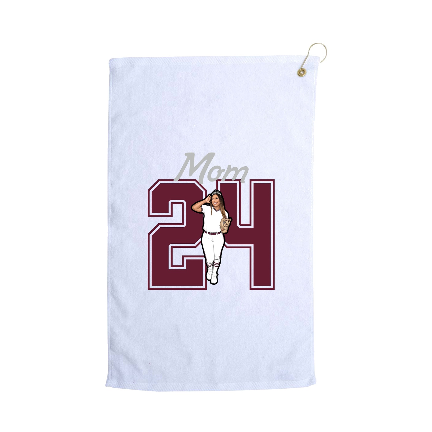 Golf Towel — Mothers Day Shirsey in White