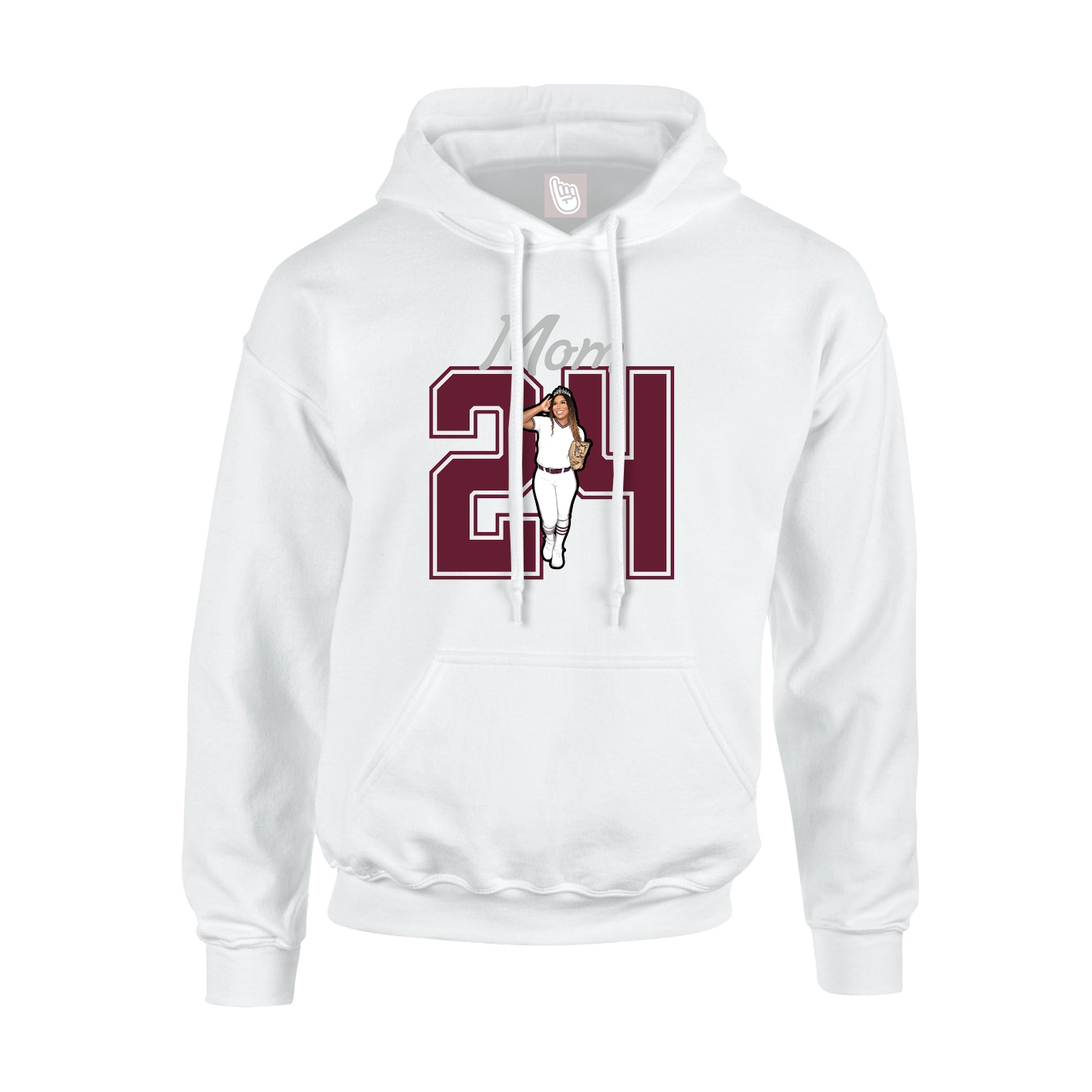 Youth Hoodie — Mothers Day Shirsey in White