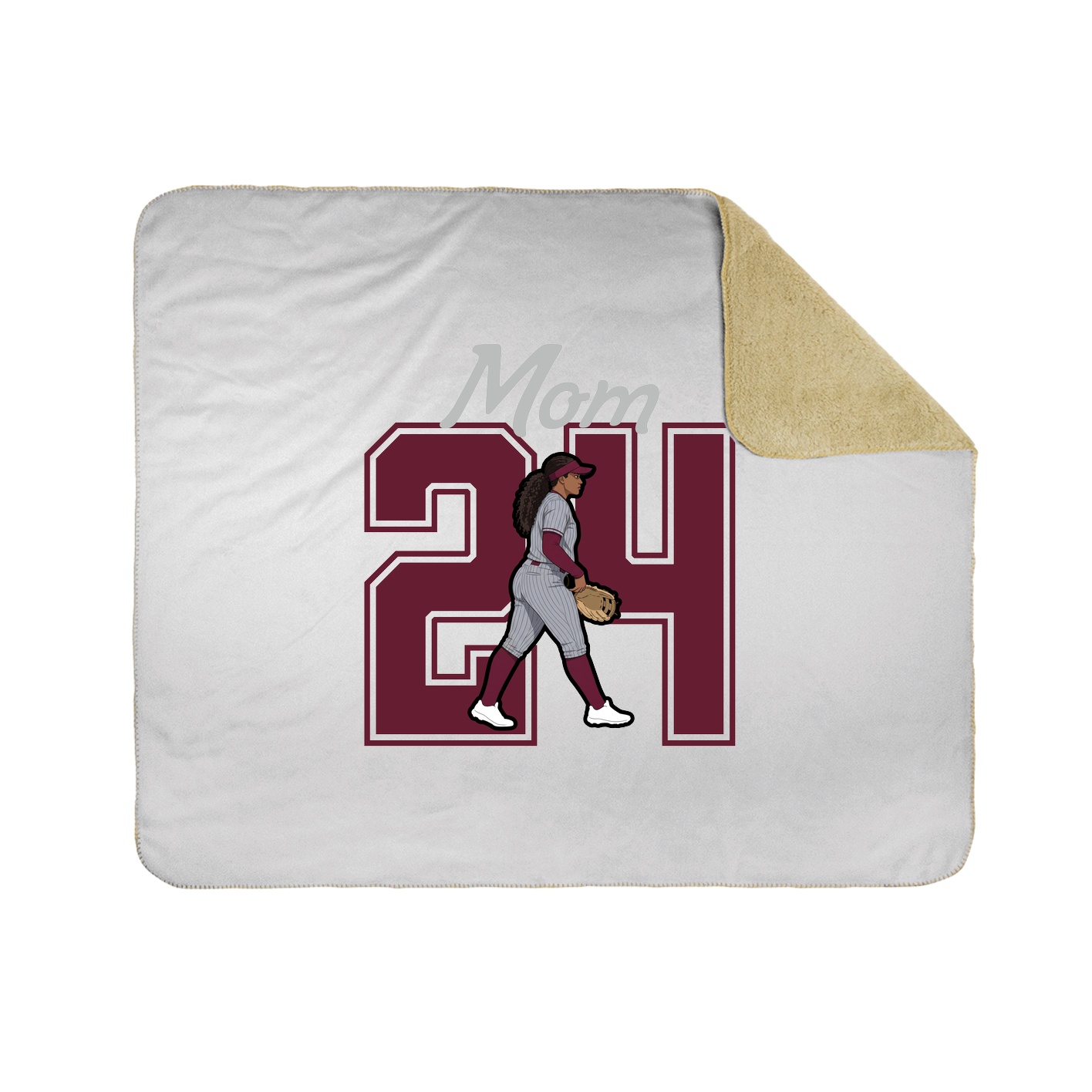 Throw Blanket — Mothers Day Shirsey in White