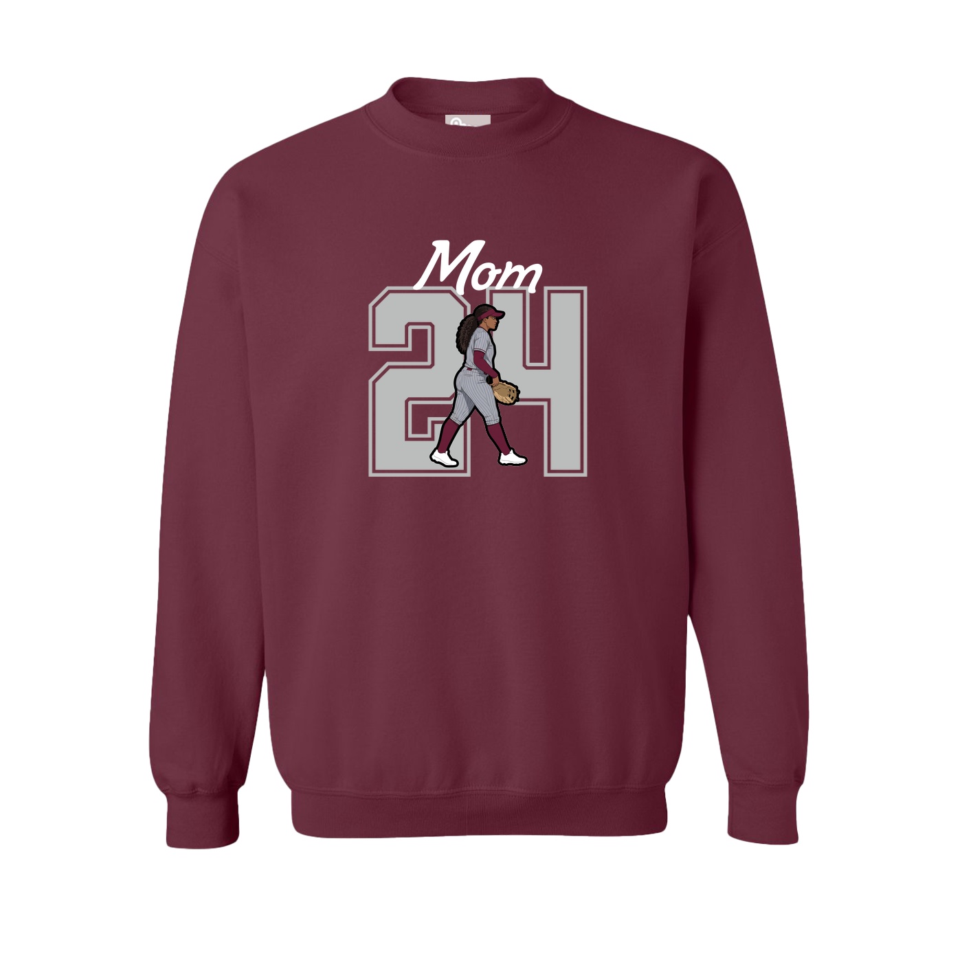 Fleece Crew — Mothers Day Shirsey in Maroon