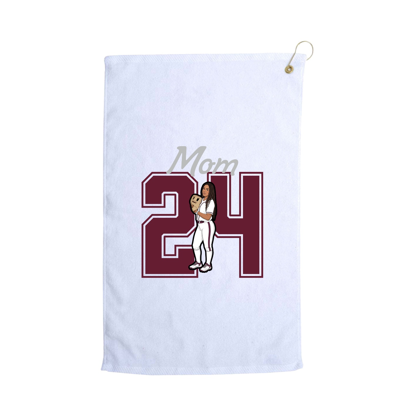 Golf Towel — Mothers Day Shirsey in White