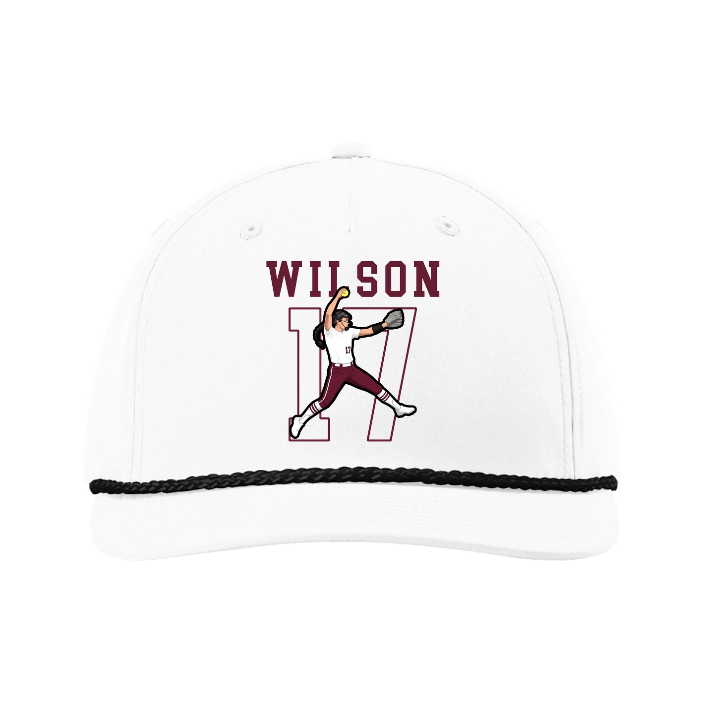 Five-Panel Classic Rope Cap — Shirsey in White