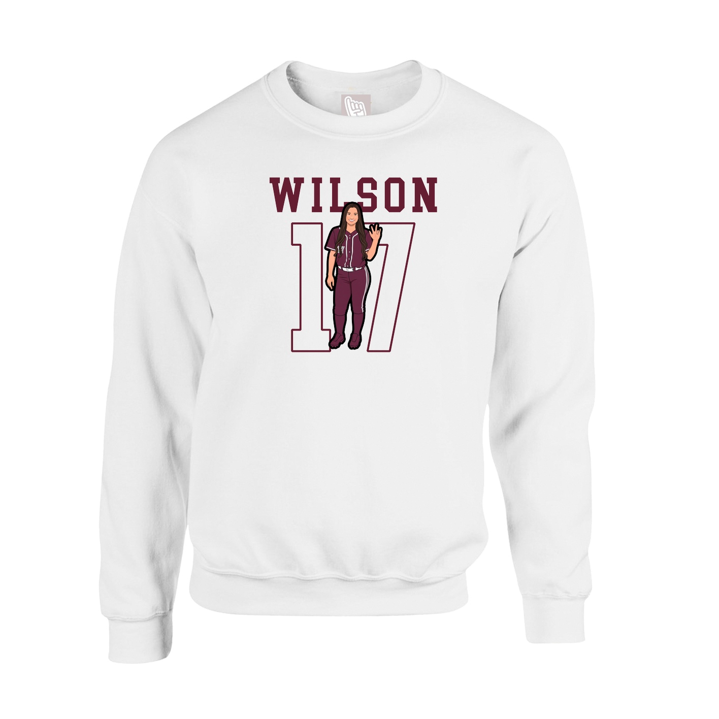 Fleece Crew — Shirsey in White