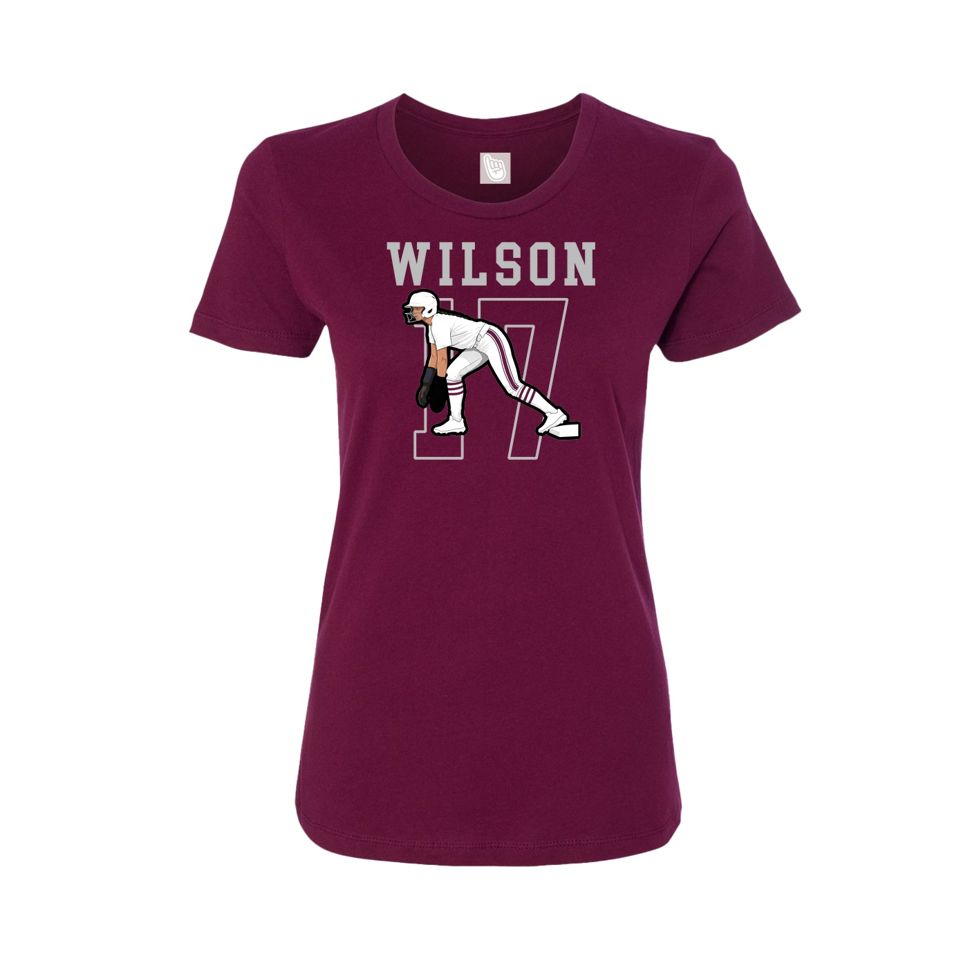 Fitted Women's Tee — Shirsey in Maroon