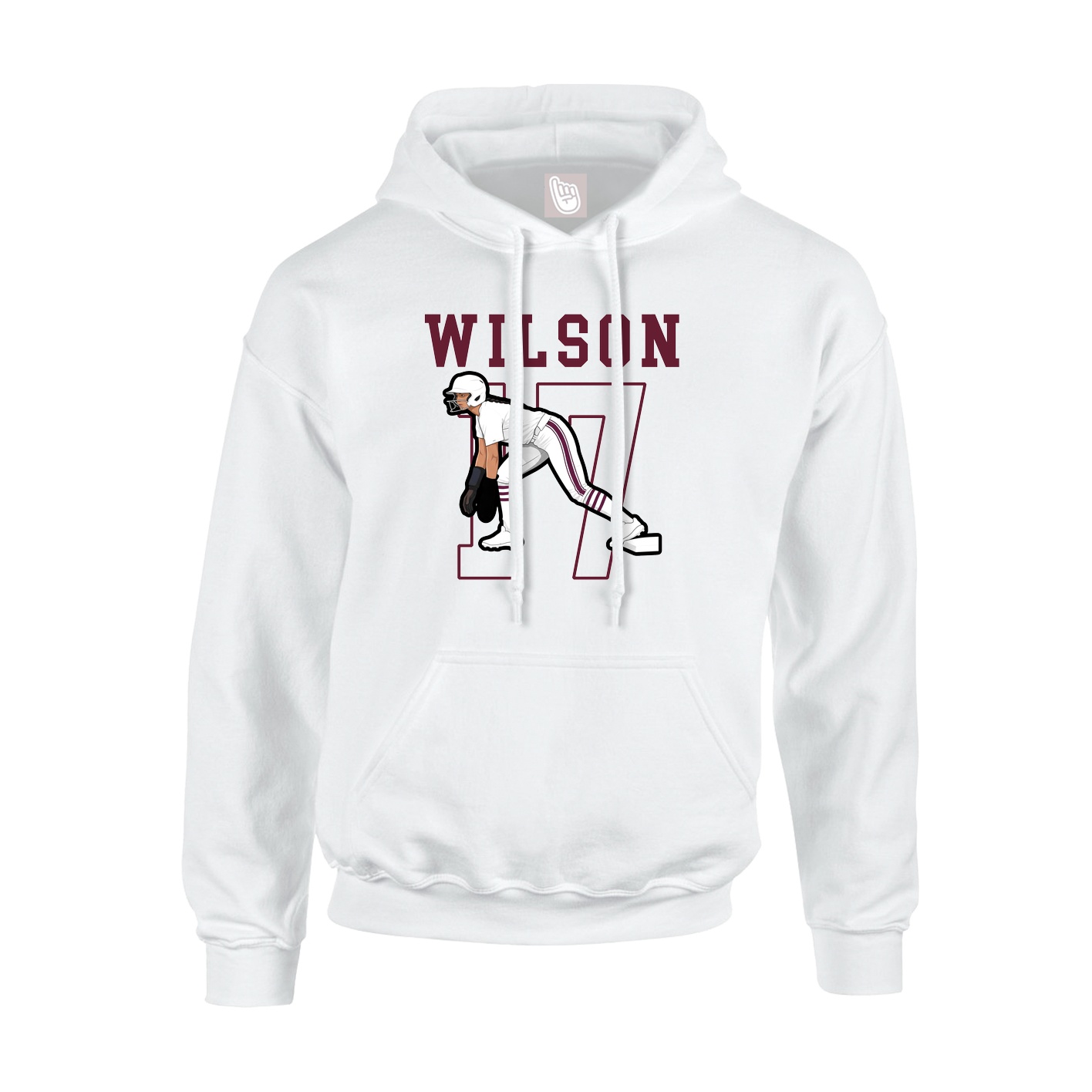 Hoodie — Shirsey in White