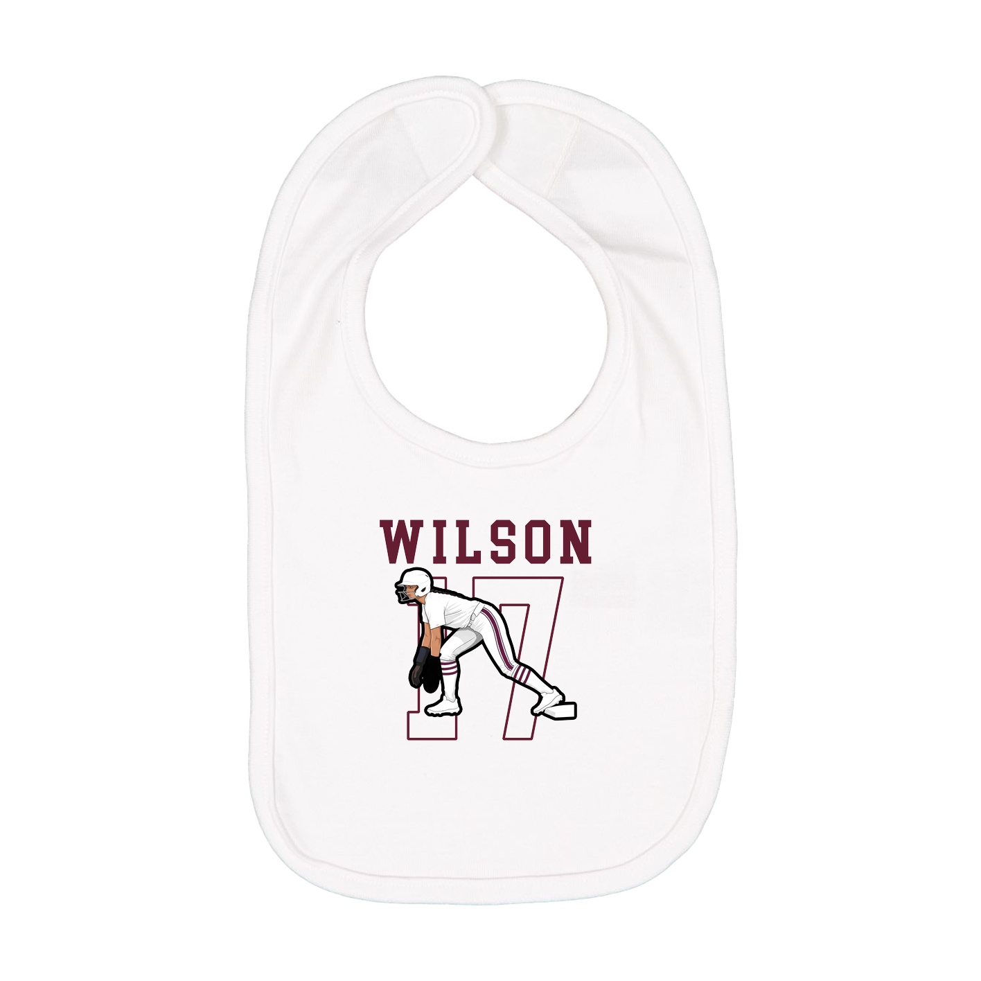 Infant Bib — Shirsey in White