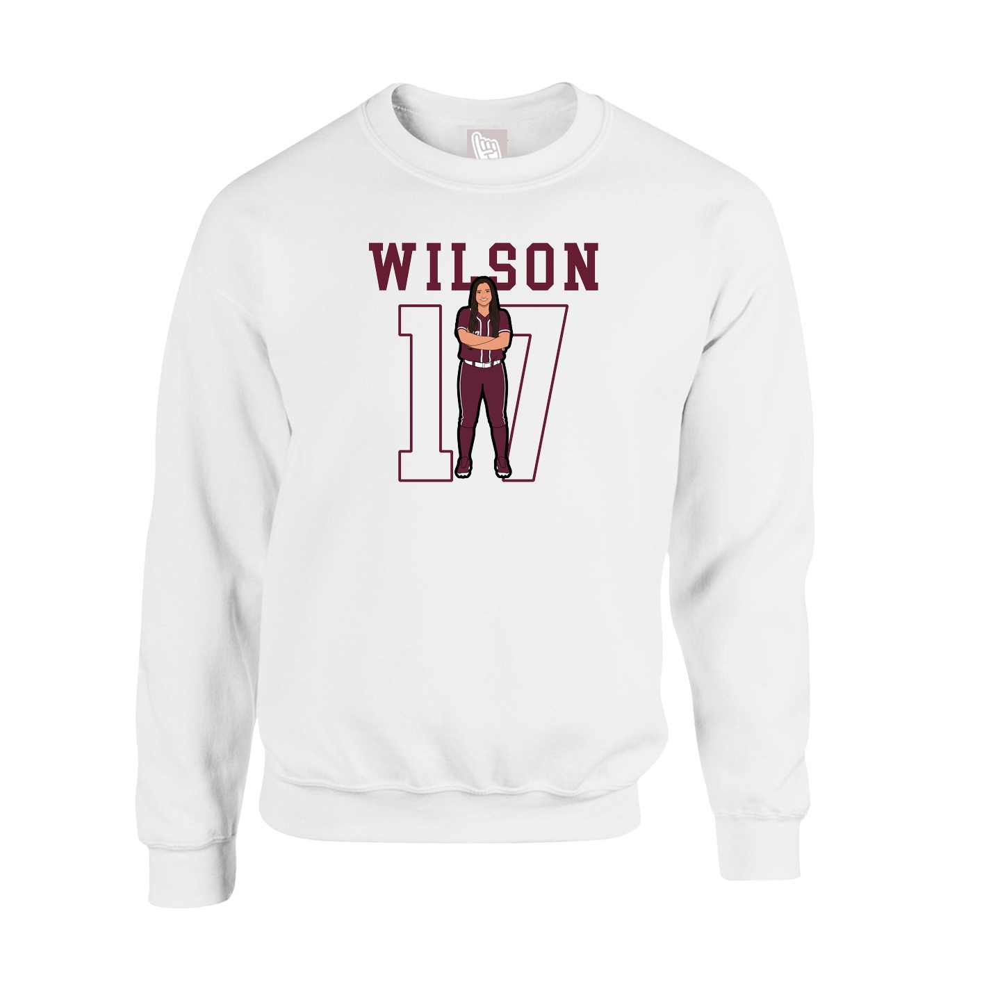 Fleece Crew — Shirsey in White
