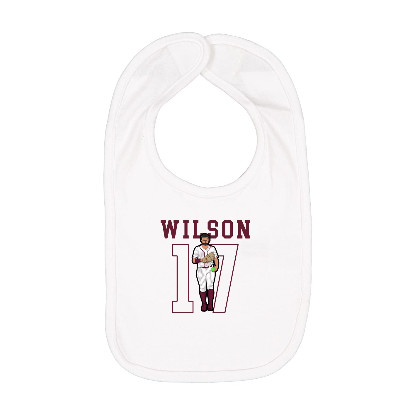 Infant Bib — Shirsey in White