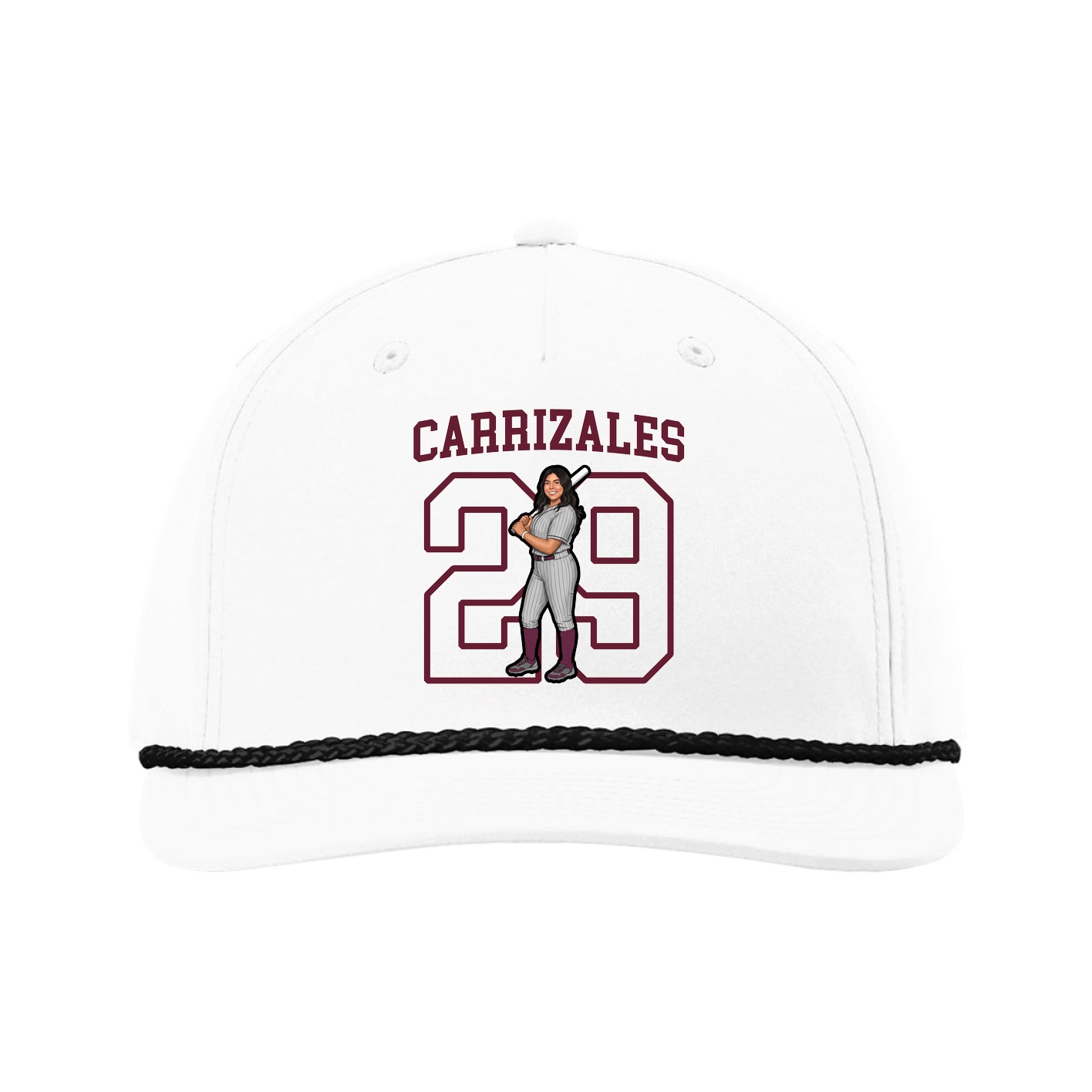 Five-Panel Classic Rope Cap — Shirsey in White