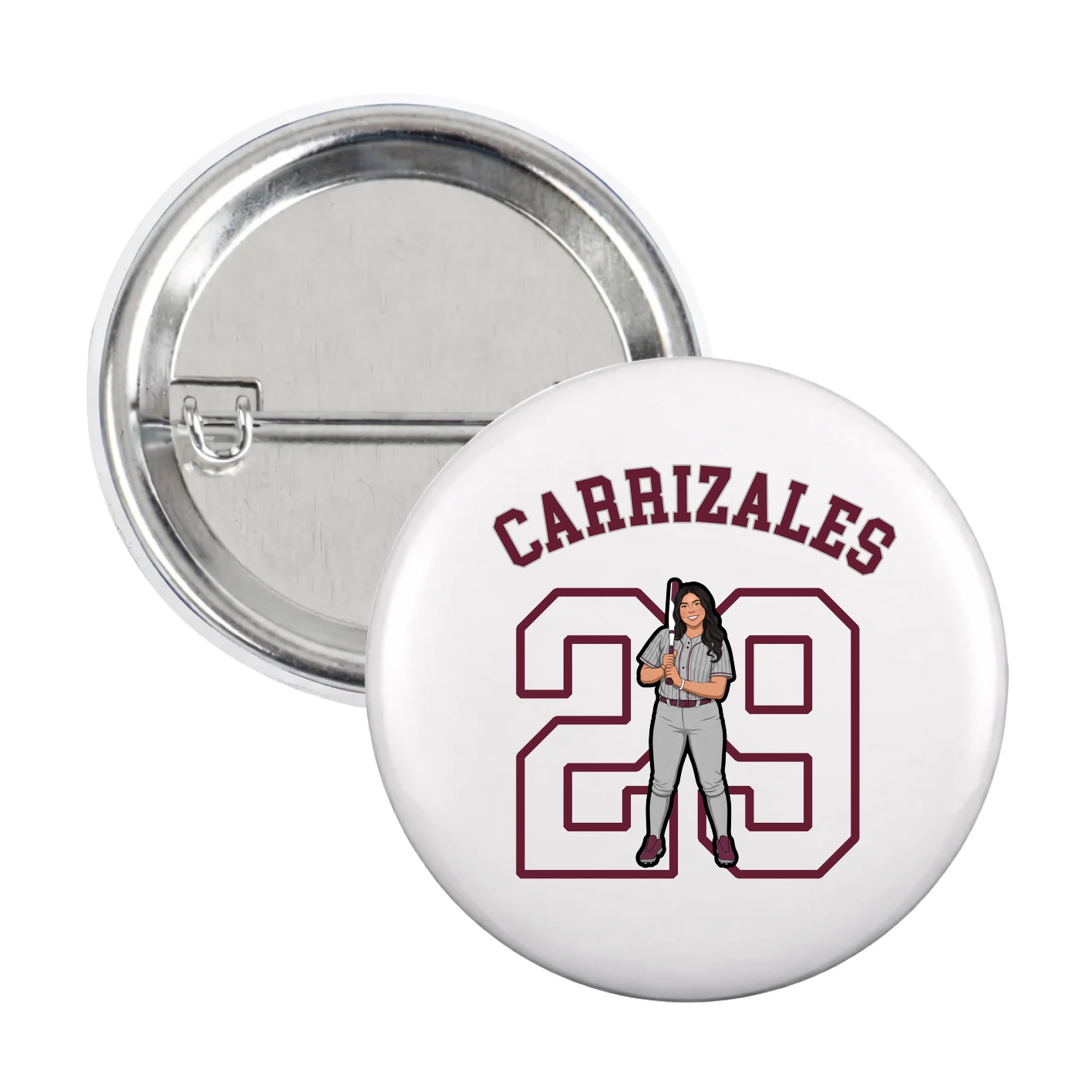 Game Day Button — Shirsey Arch in White