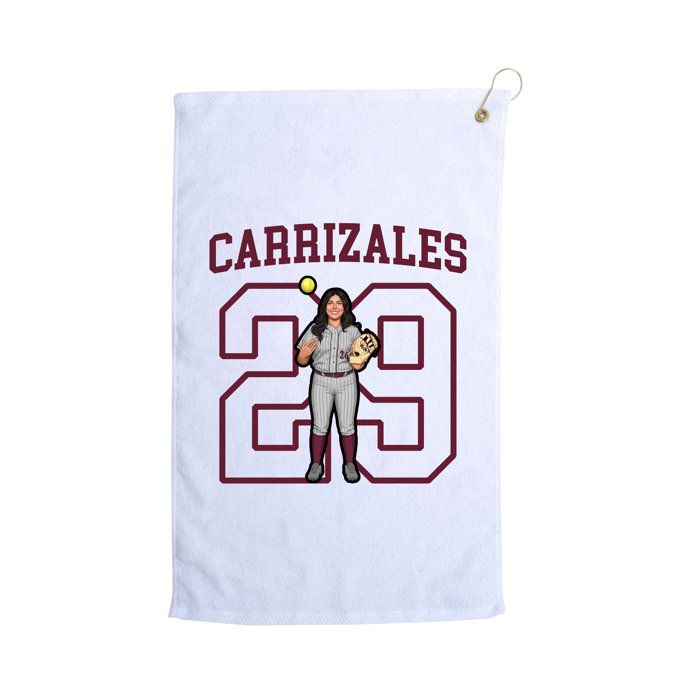 Golf Towel — Shirsey in White