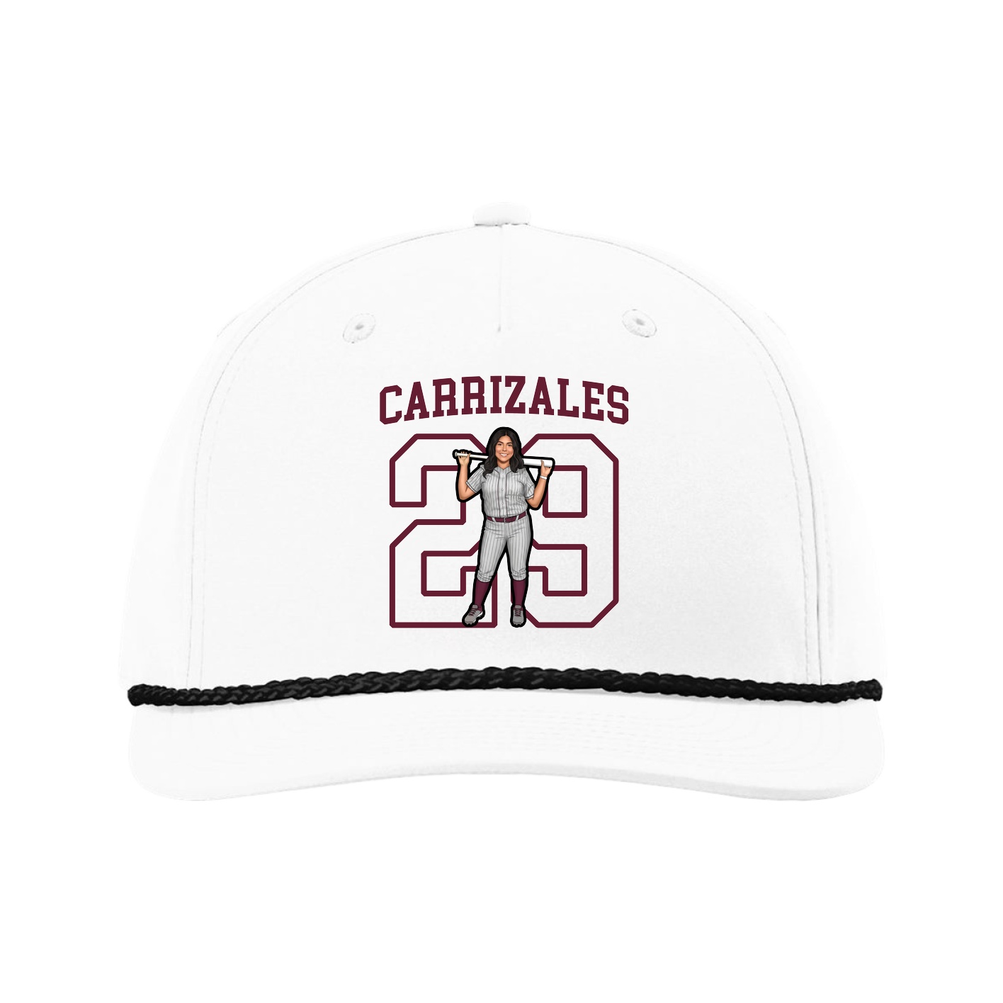 Five-Panel Classic Rope Cap — Shirsey in White
