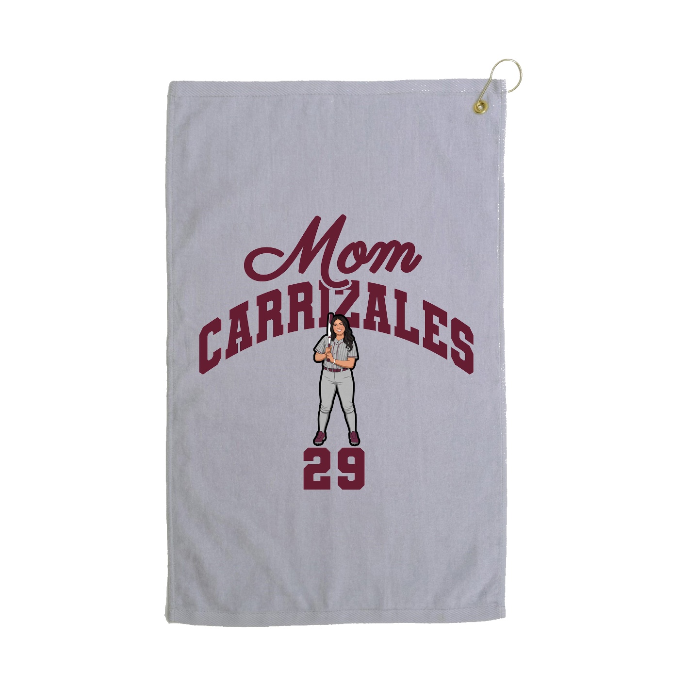 Golf Towel — Mothers Day Arch in Grey